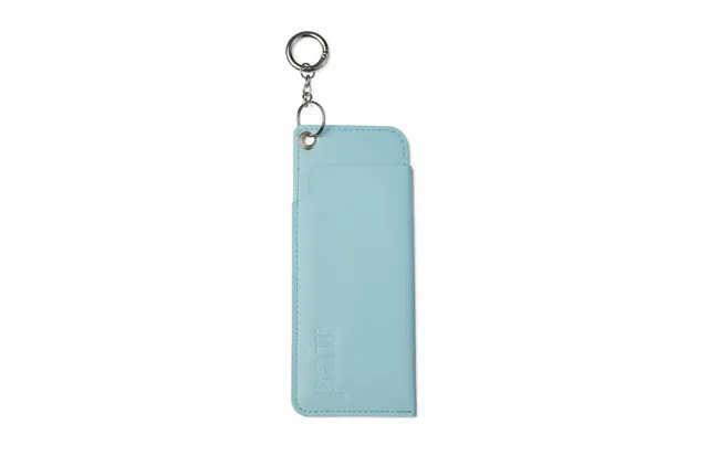 Pair Eyewear Accessories Keychain Case Iris Blue custodia