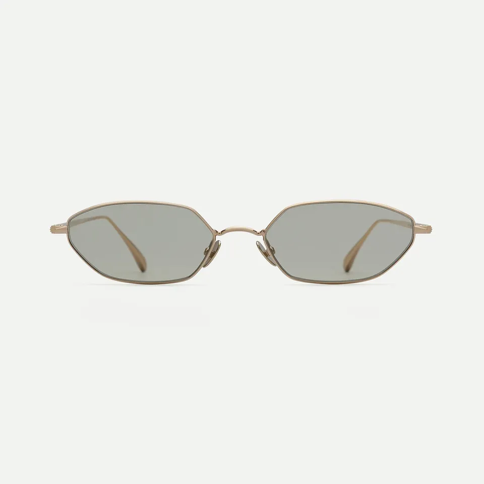 AHLEM Iris Occhiali da Sole Champagne / Green Light Edizione Limitata