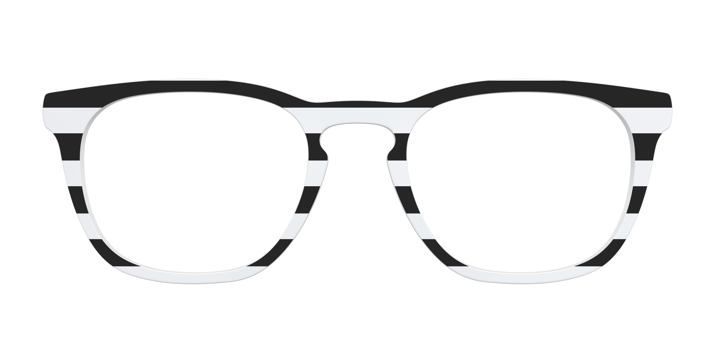 Pair Eyewear Solid Tops The Striped top occhiali righe