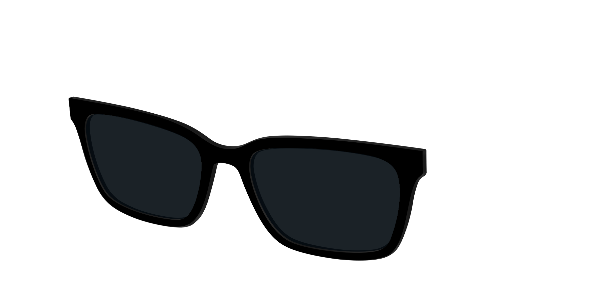 Pair Eyewear Sun Tops Non-Polarized Black top per occhiali nero