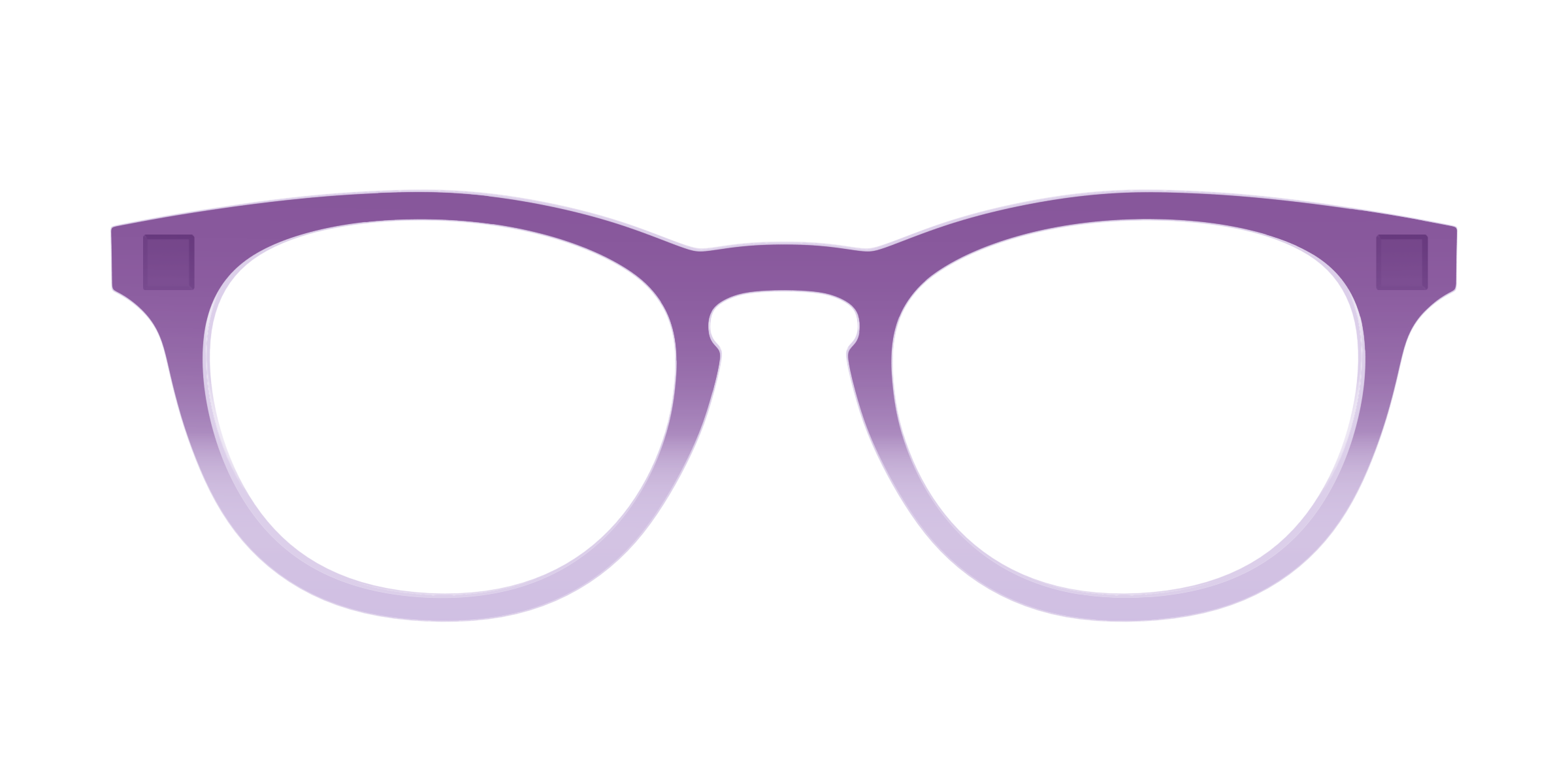 Pair Eyewear Solid Tops The Plum to Lilac Gradient Crystal top