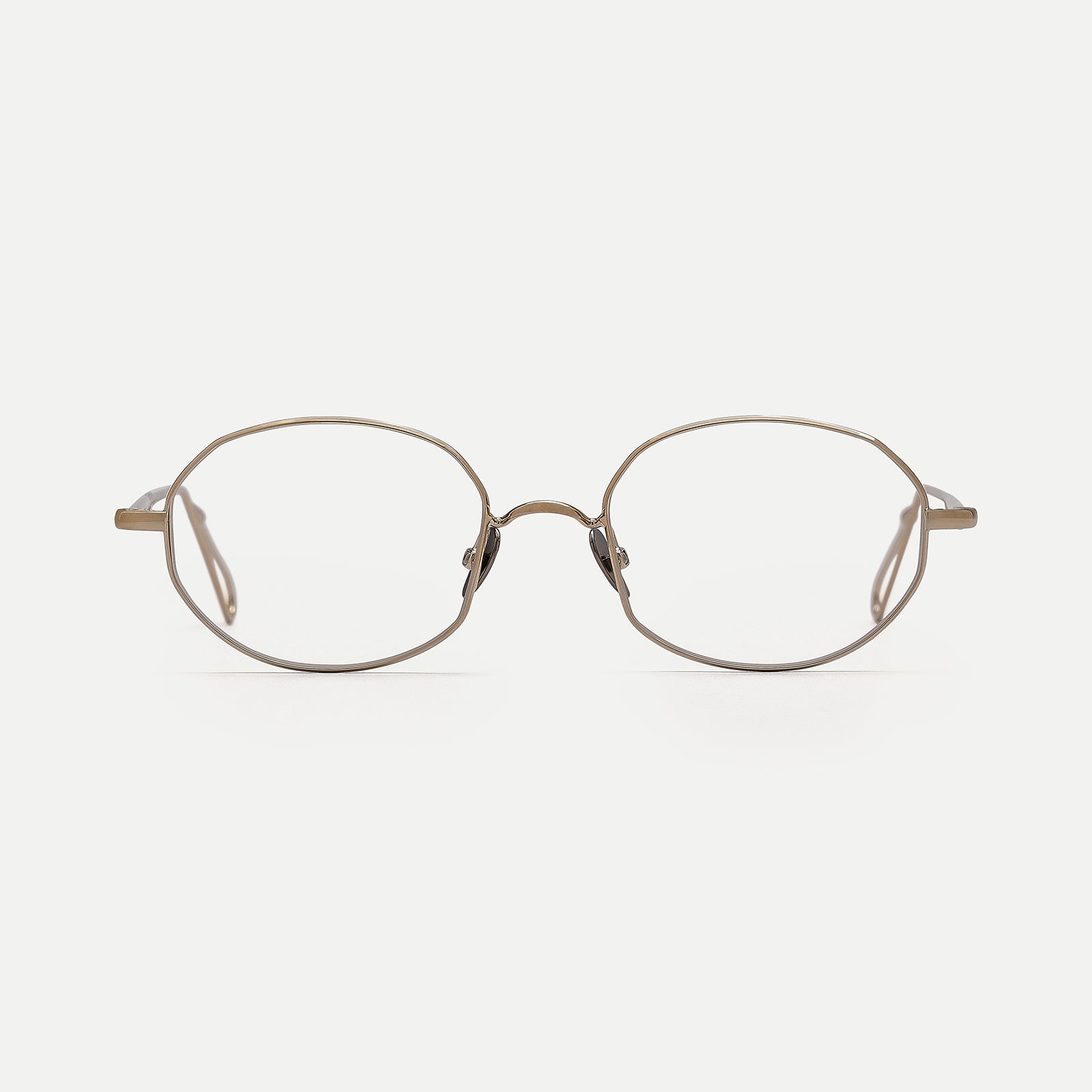 AHLEM Montsouris occhiali da vista grey gold ovali metallo