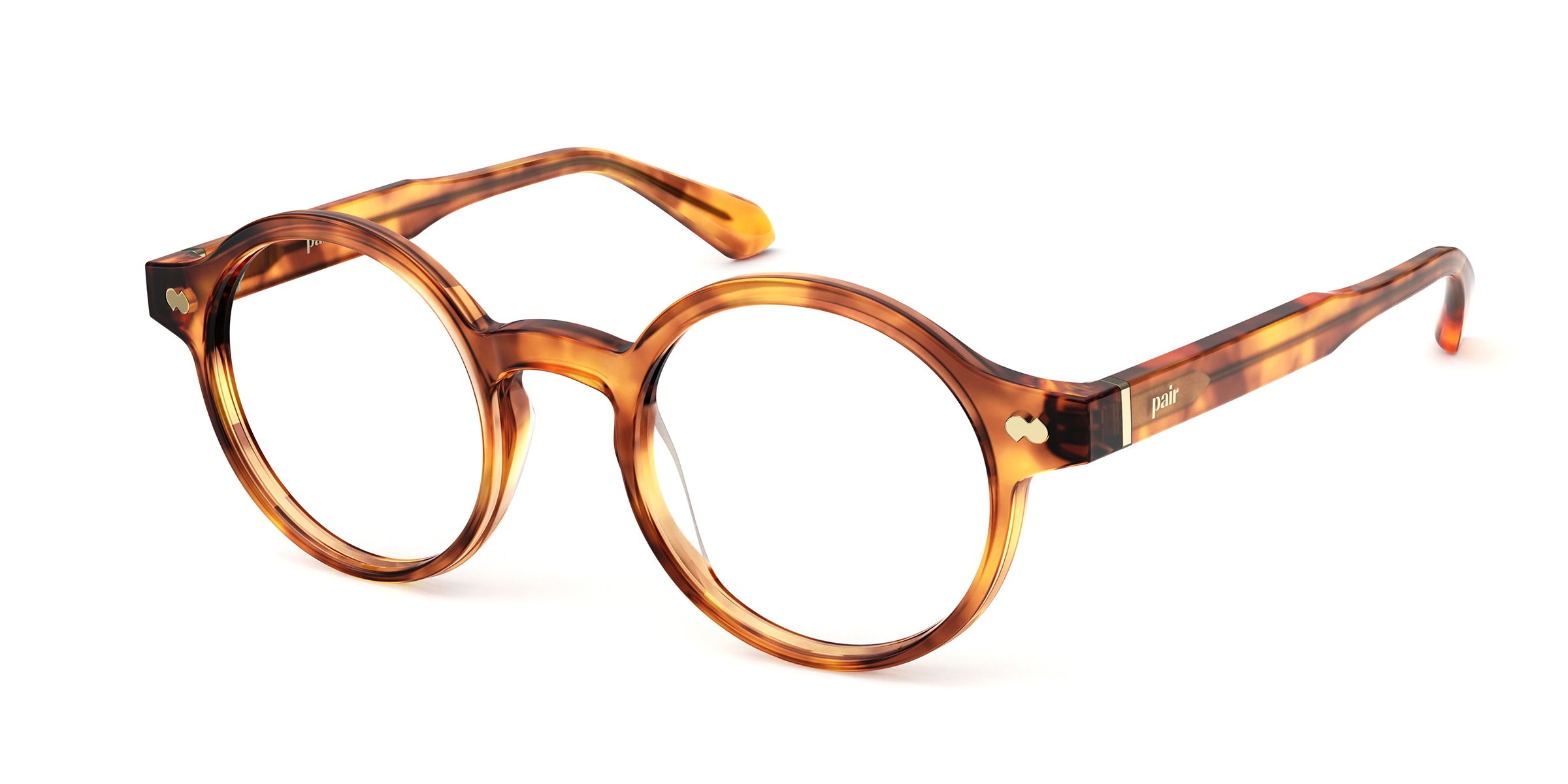Pair Eyewear Leigh Forte montatura vista Crystal Clear Gold