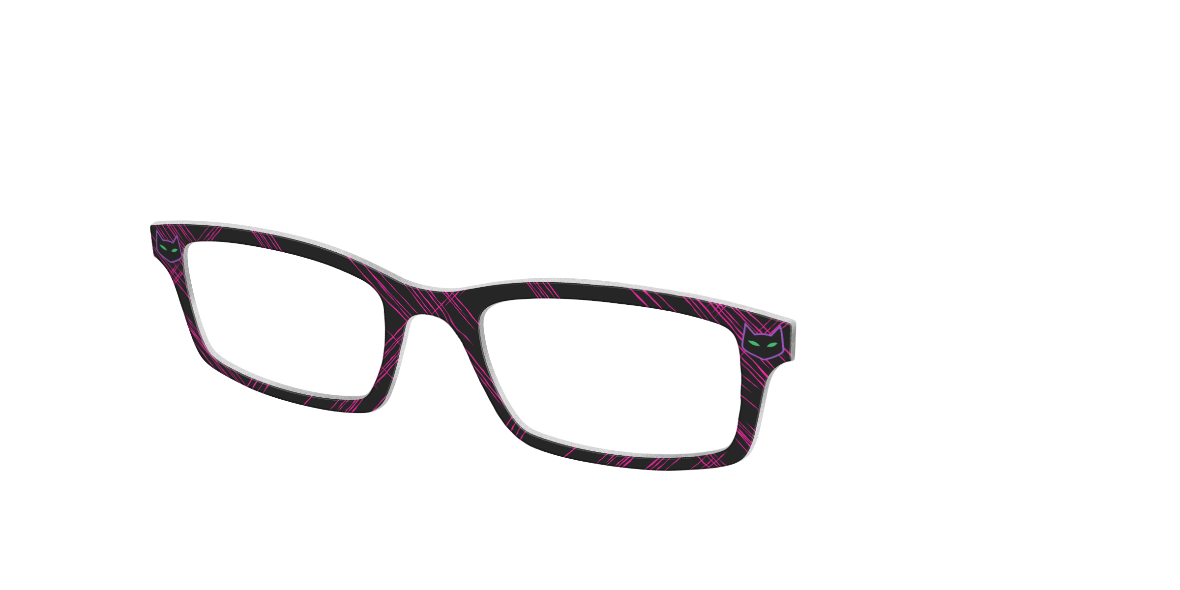 Pair Eyewear Collabs The Catwoman top occhiali nero rosa