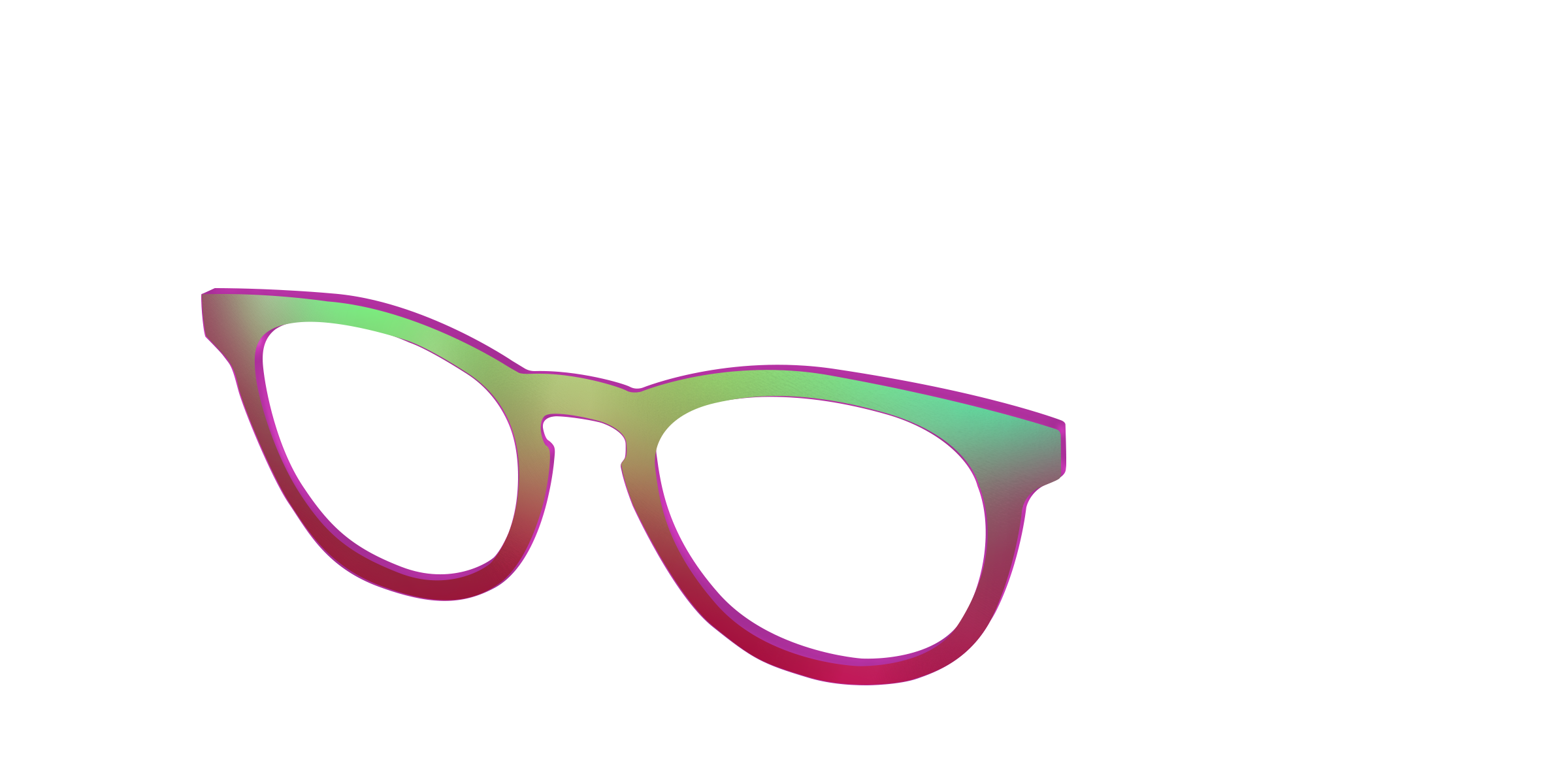 Pair Eyewear Solid Tops Guava Ombre cover occhiali rosa sfumato