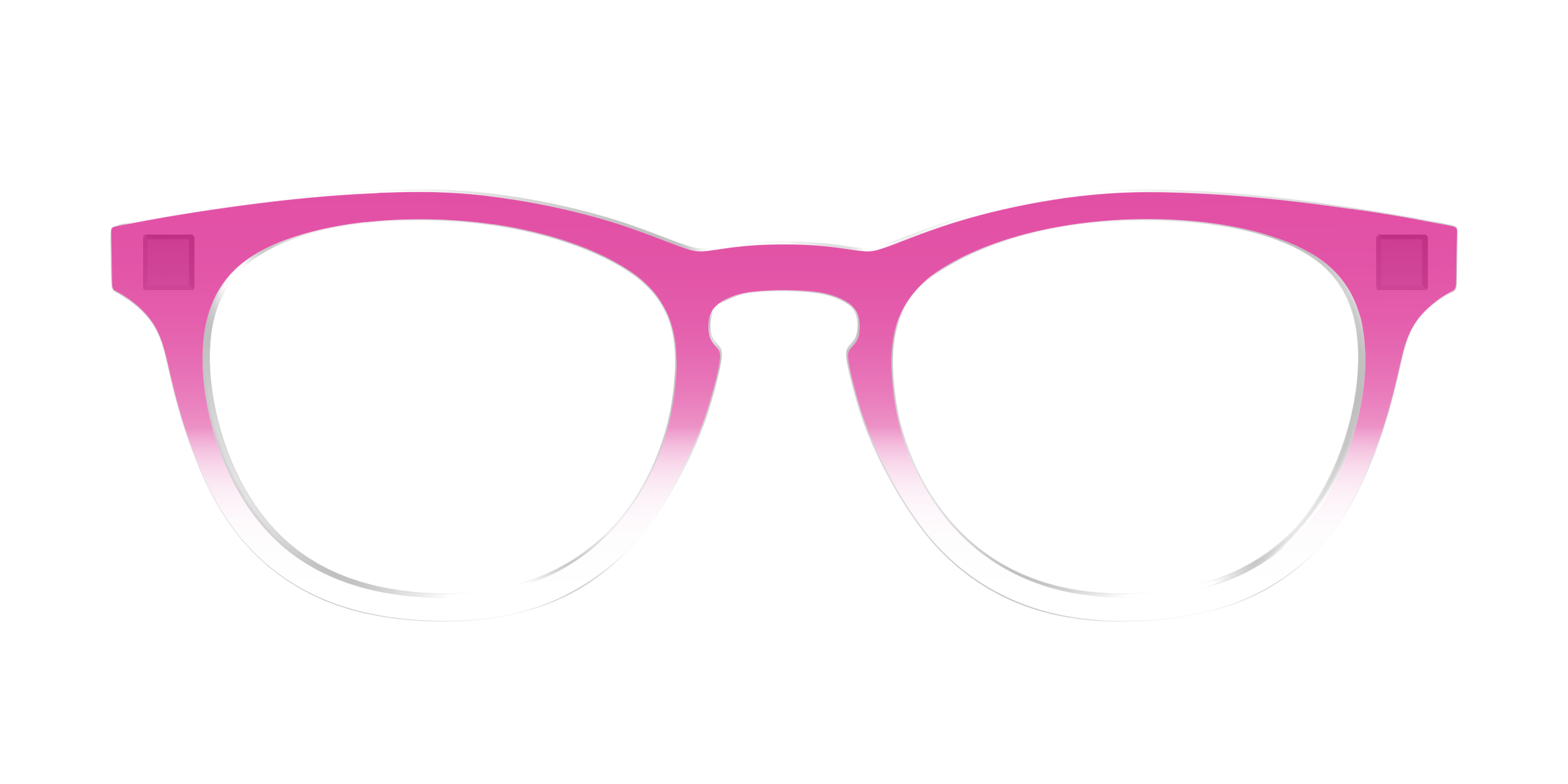 Pair Eyewear Solid Tops Magenta Gradient Crystal top occhiali