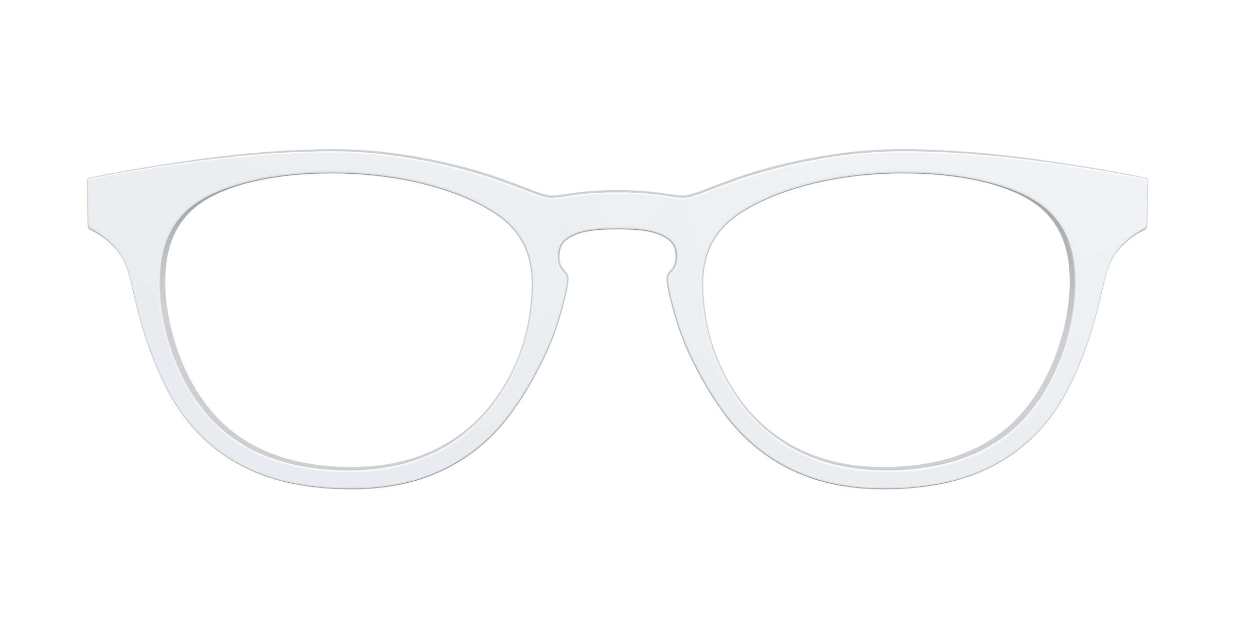 Pair Eyewear Solid Tops The White top bianco tinta unita