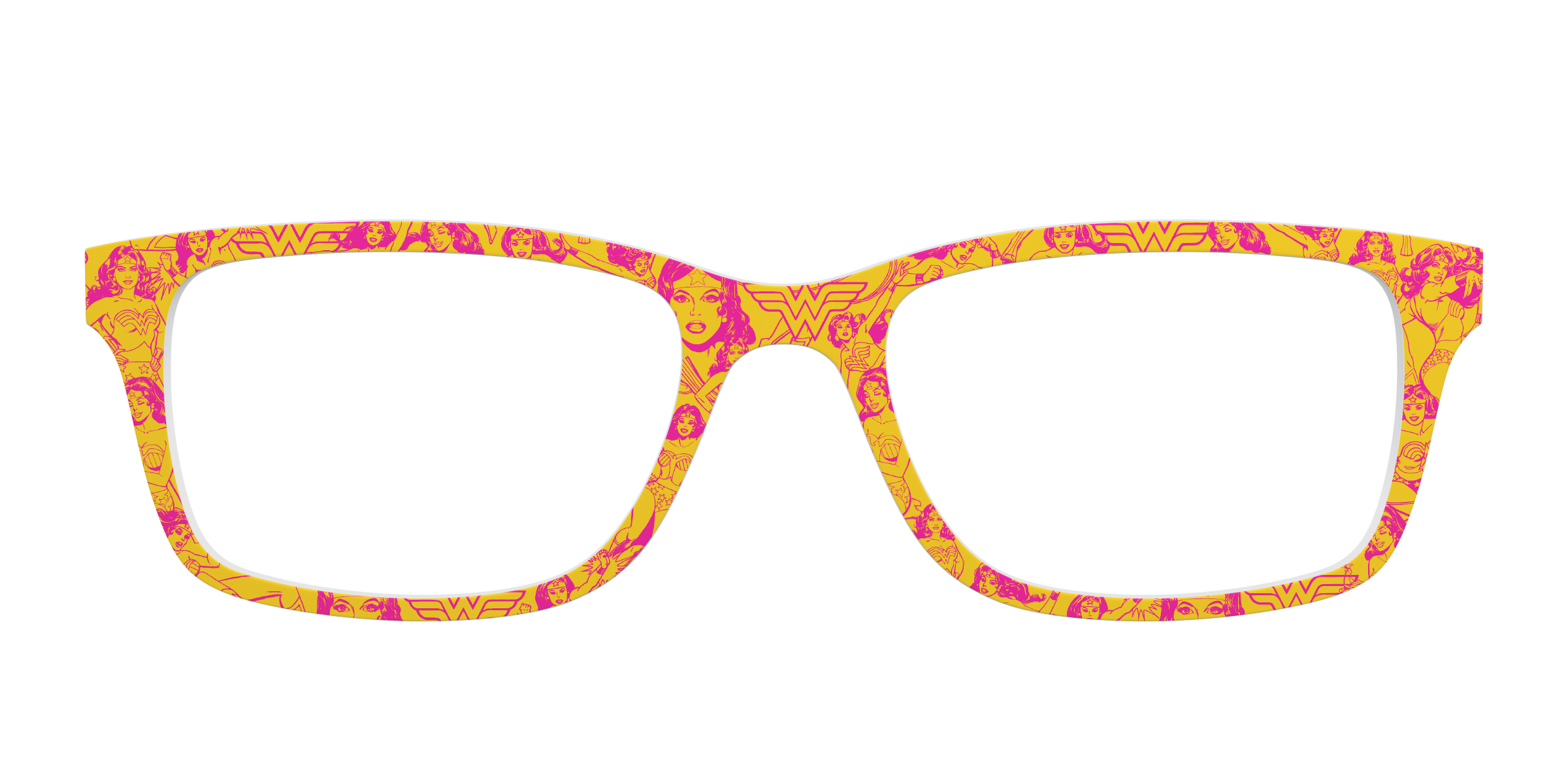 Pair Eyewear Collabs Retro Wonder Woman topper rosa