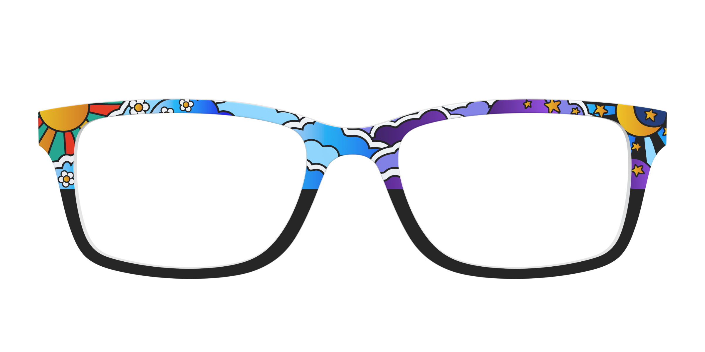 Pair Eyewear Design Tops Far Out Skies top magnetico blu