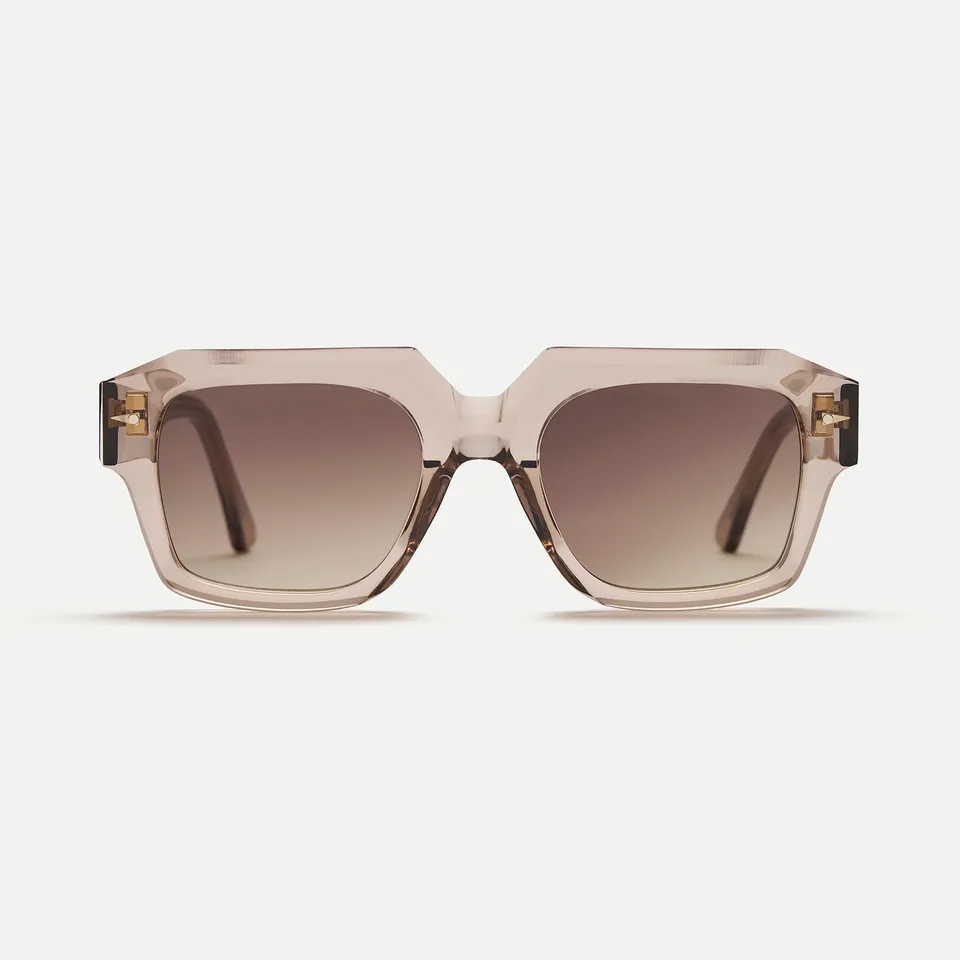AHLEM Trudaine occhiali da sole Coffeelight oversize acetato