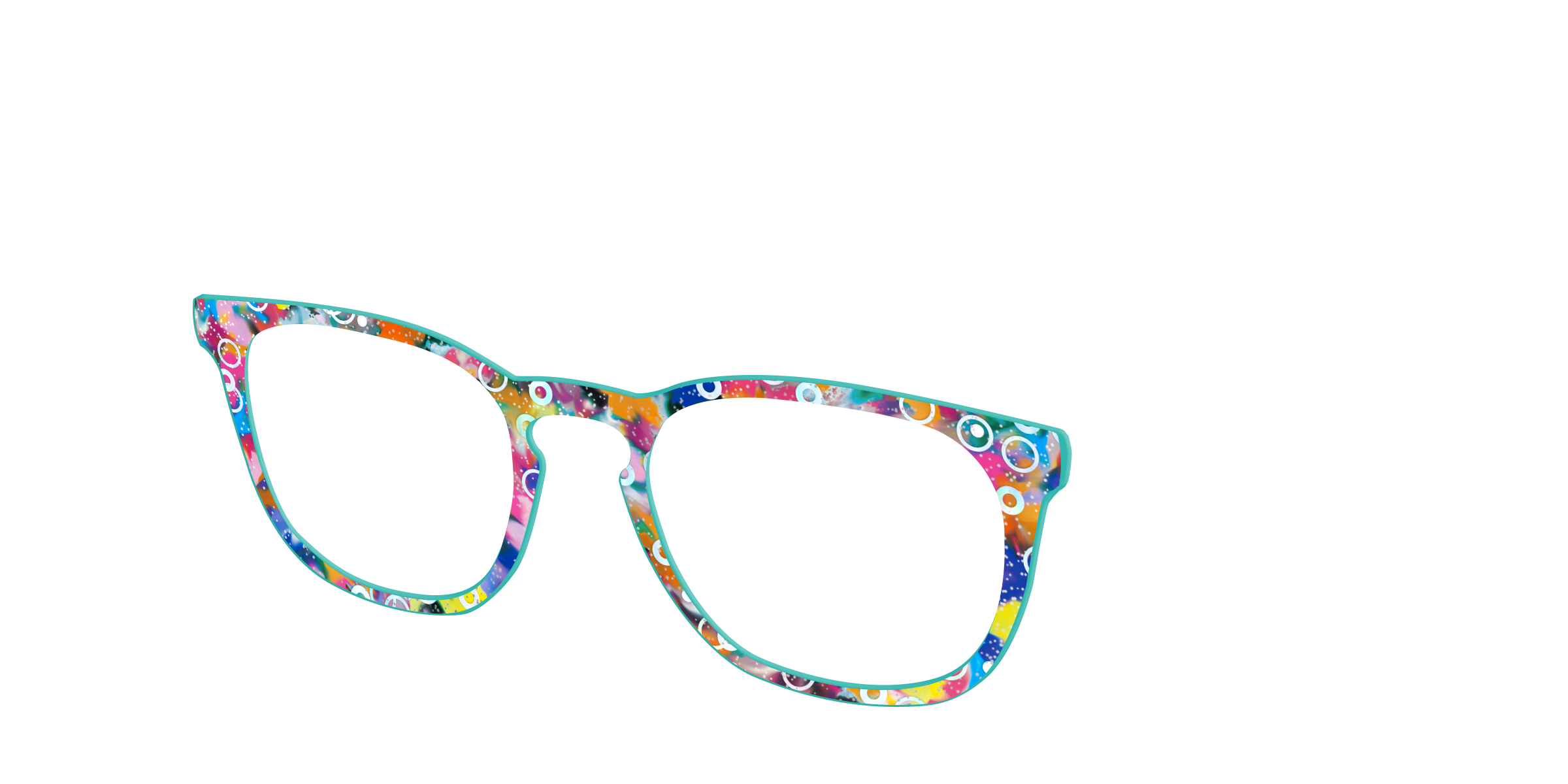 Pair Eyewear Tortoise Bubble Glitter top magnetico Cedro