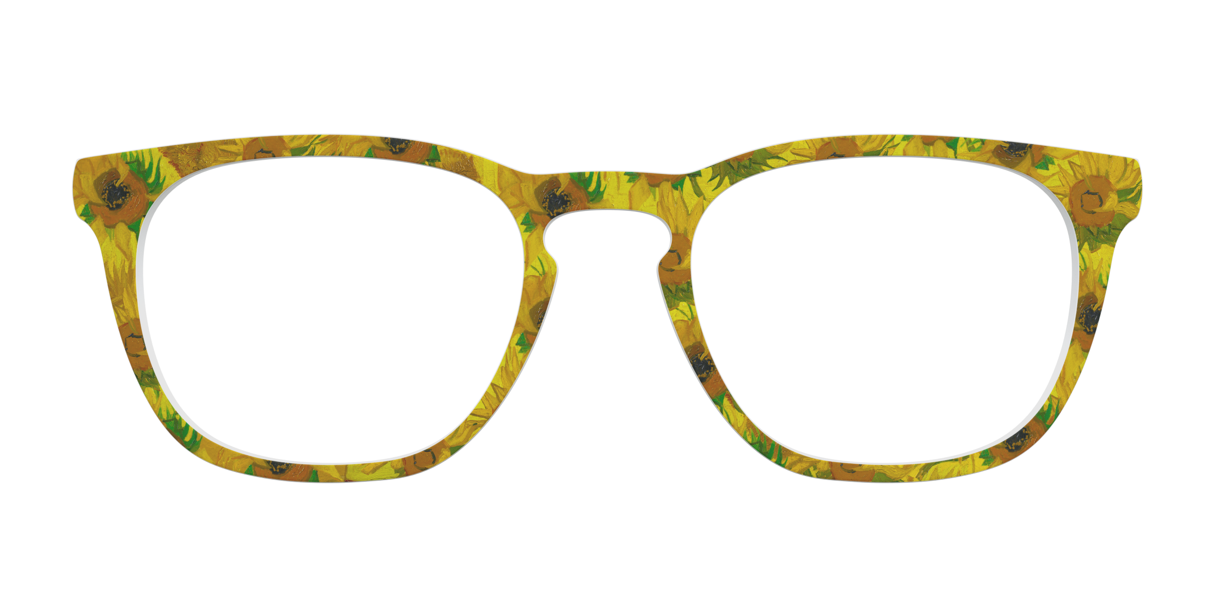 Pair Eyewear Collabs Sunflowers top per occhiali giallo Van Gogh
