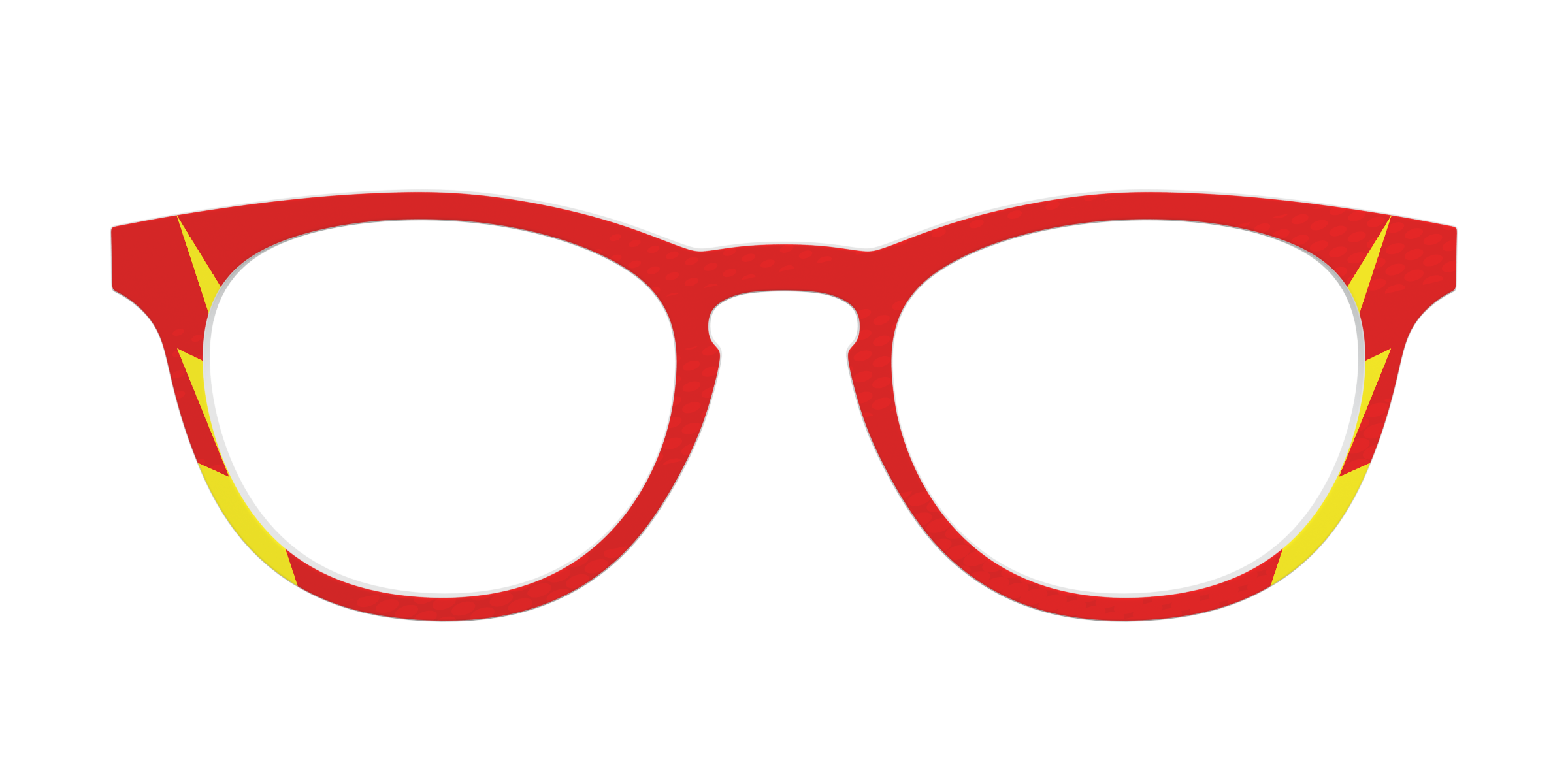 Pair Eyewear Collabs The Flash top occhiali Cedro rosso