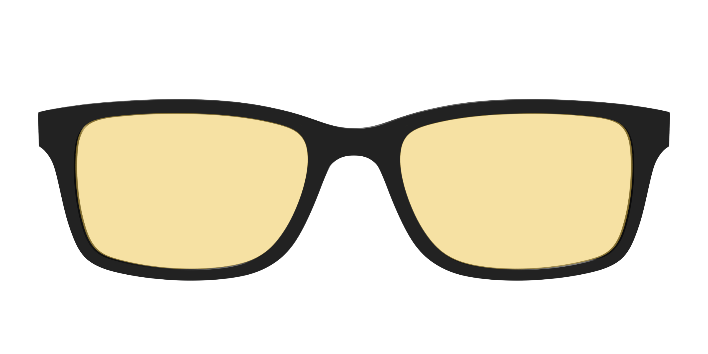 Pair Eyewear Design Tops The Black Citrine Yellow top occhiali Serra nero