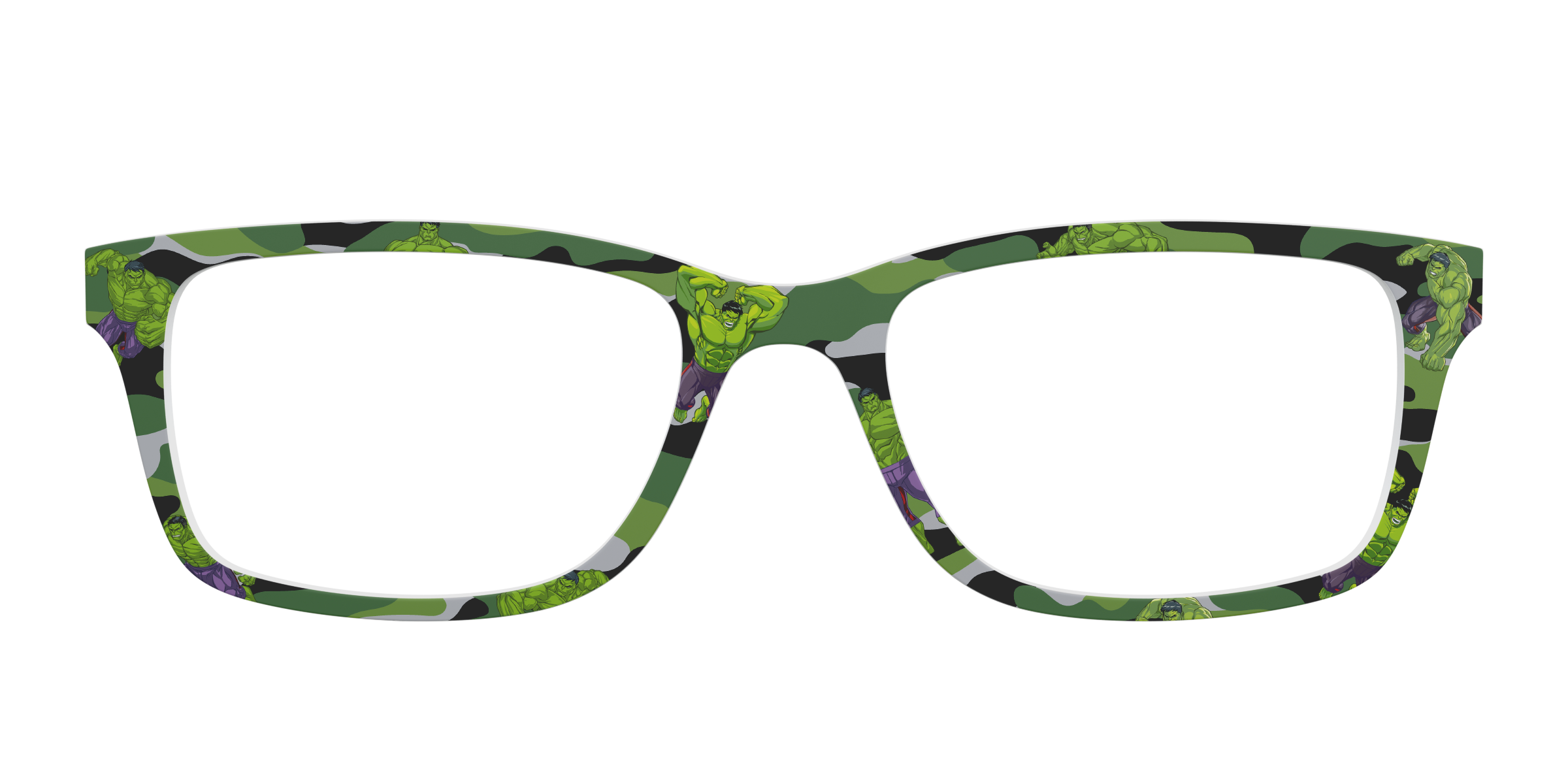 Pair Eyewear Collabs Hulk Camo top per occhiali verde mimetico