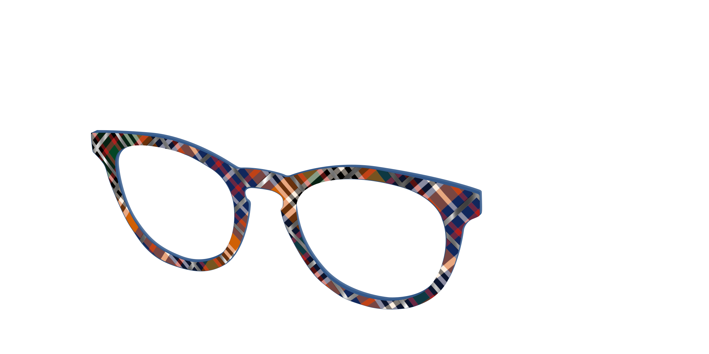 Pair Eyewear School Spirit Scholastic Plaid top foil