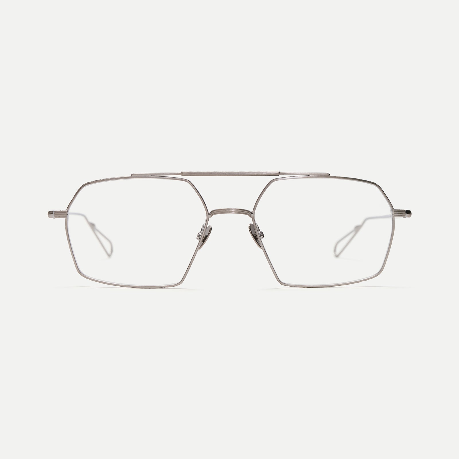 AHLEM Haussmann occhiali da vista ruthenium aviatore metallo