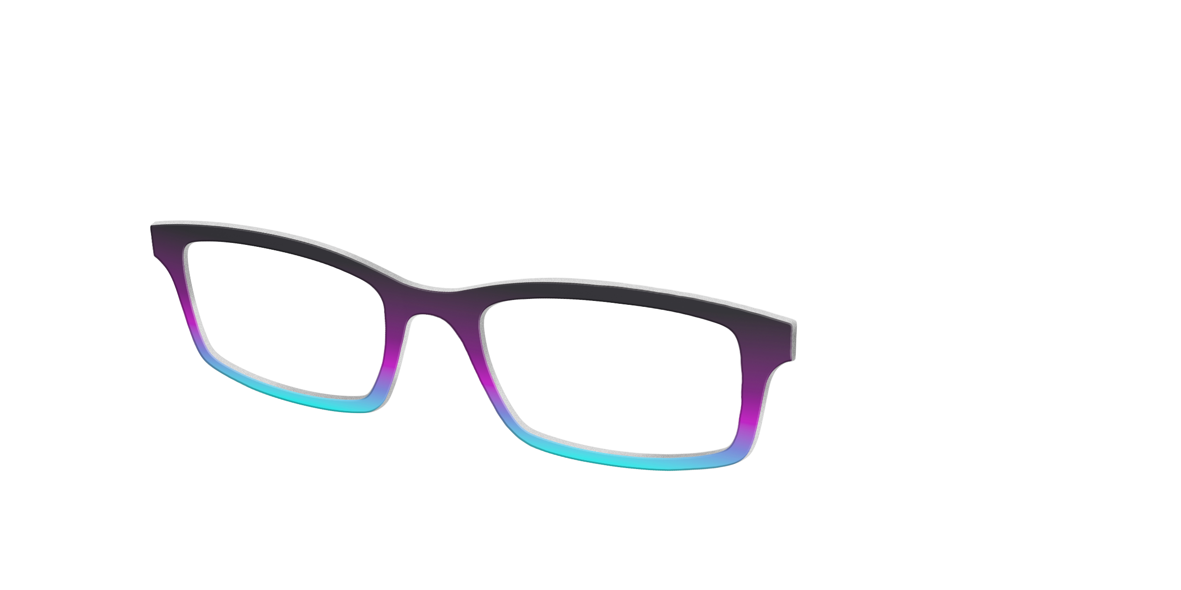 Pair Eyewear Solid Tops Licorice Seafoam top per occhiali sfumato
