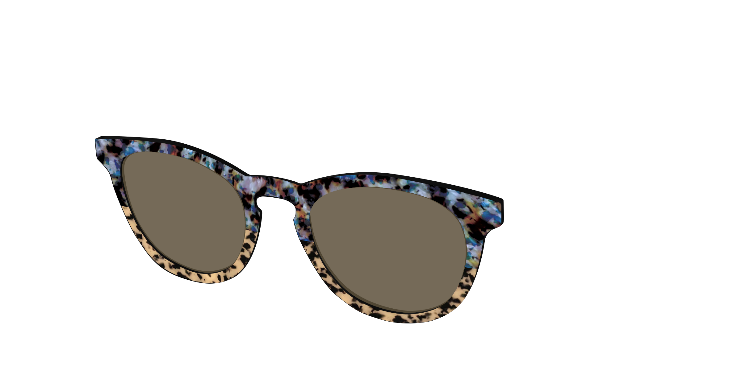 Pair Eyewear Oasis Tortoise Split topper sole polarizzato 551