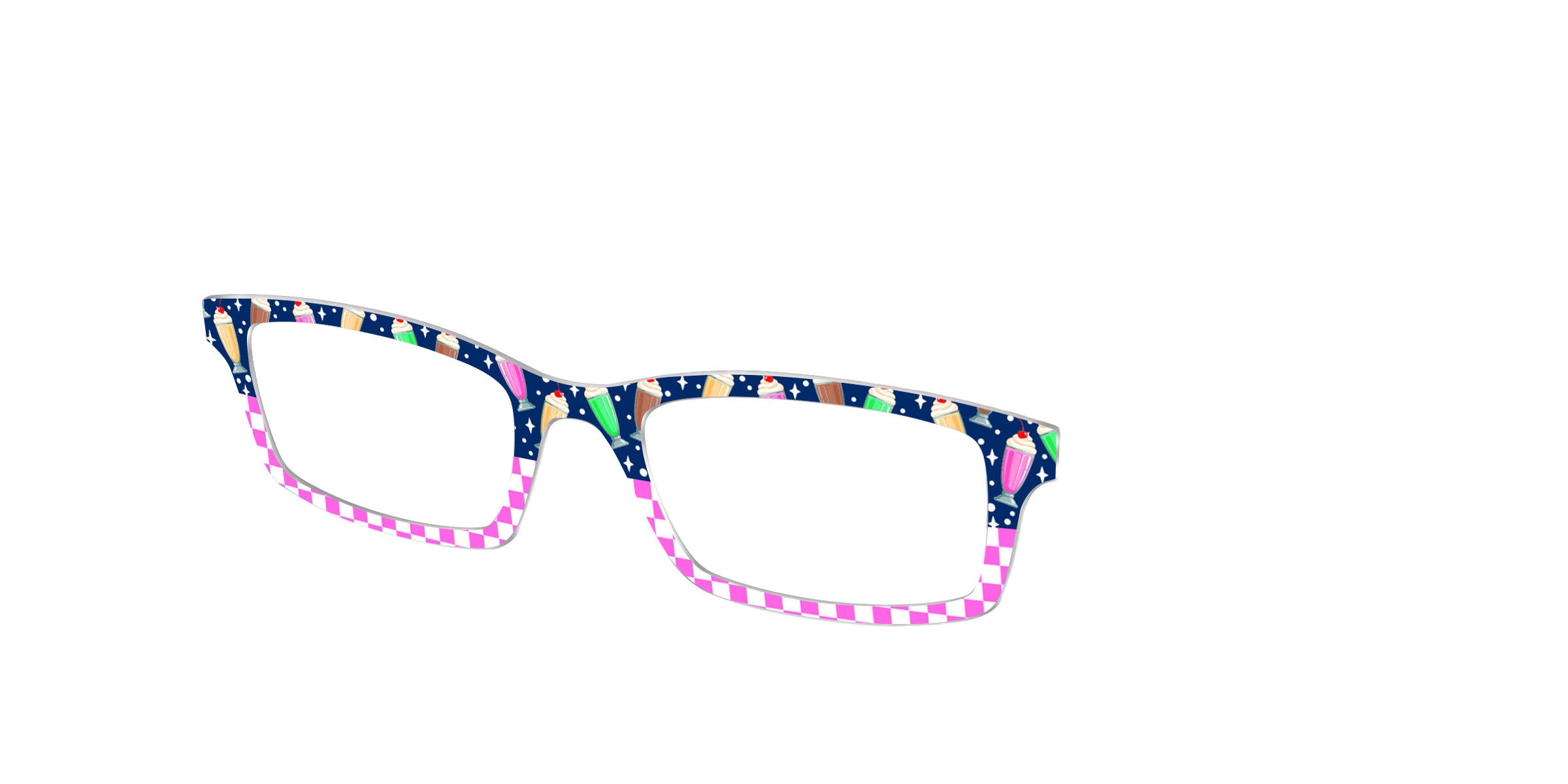 Pair Eyewear Design Tops Ice Cream Social Split top rosa