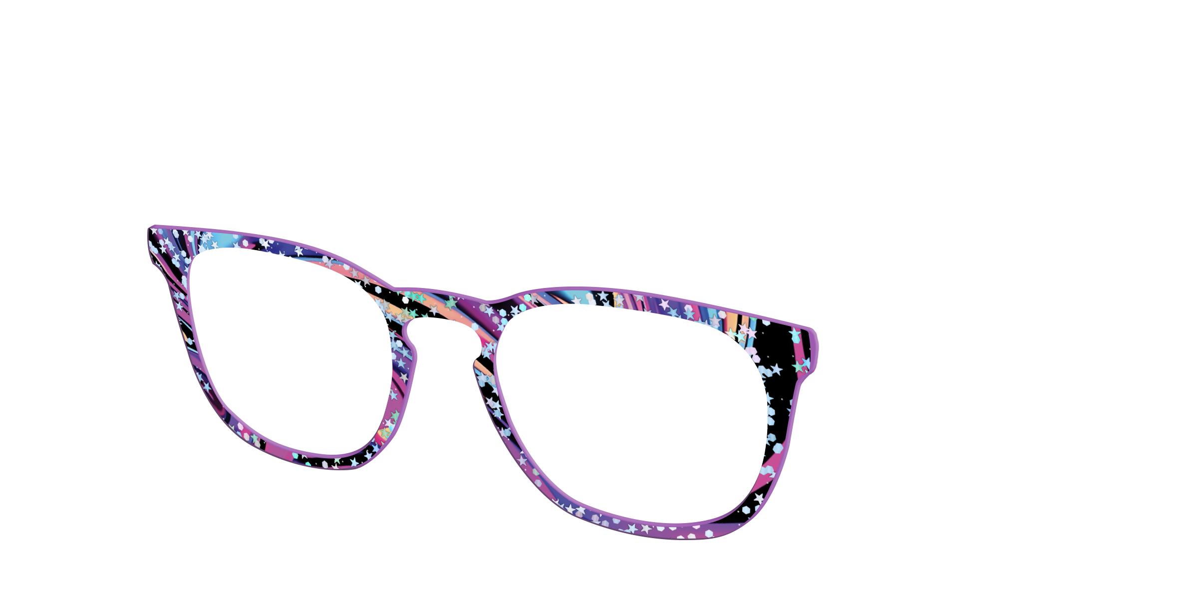 Pair Eyewear Design Tops Vaporwave Marble top glitter