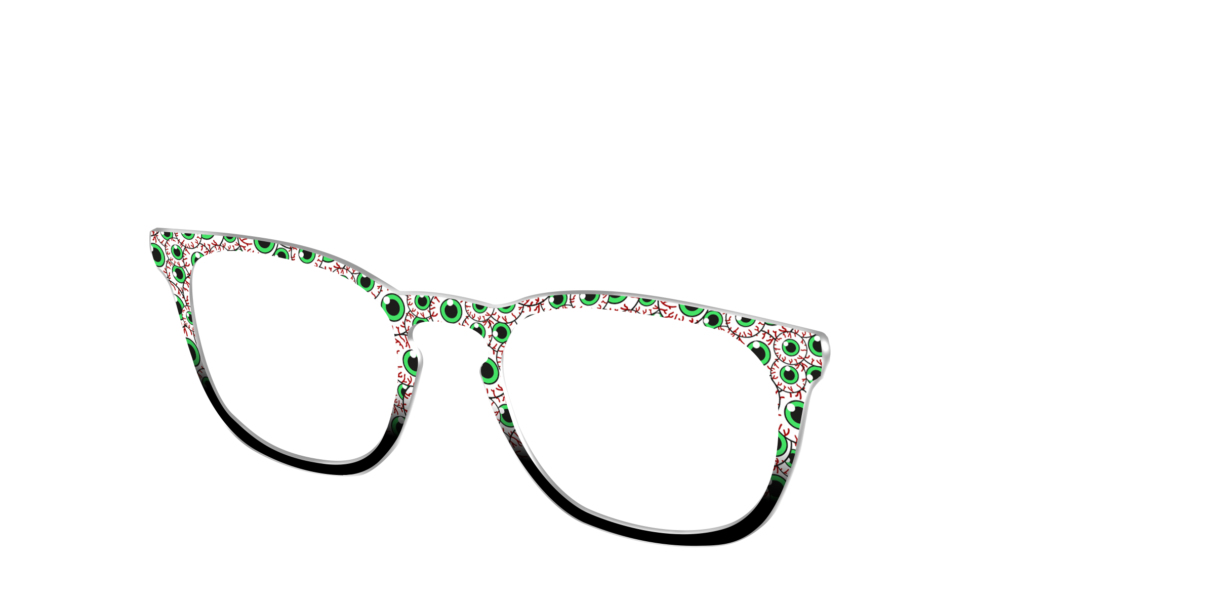 Pair Eyewear Design Tops Occult Eyes top nero HW124