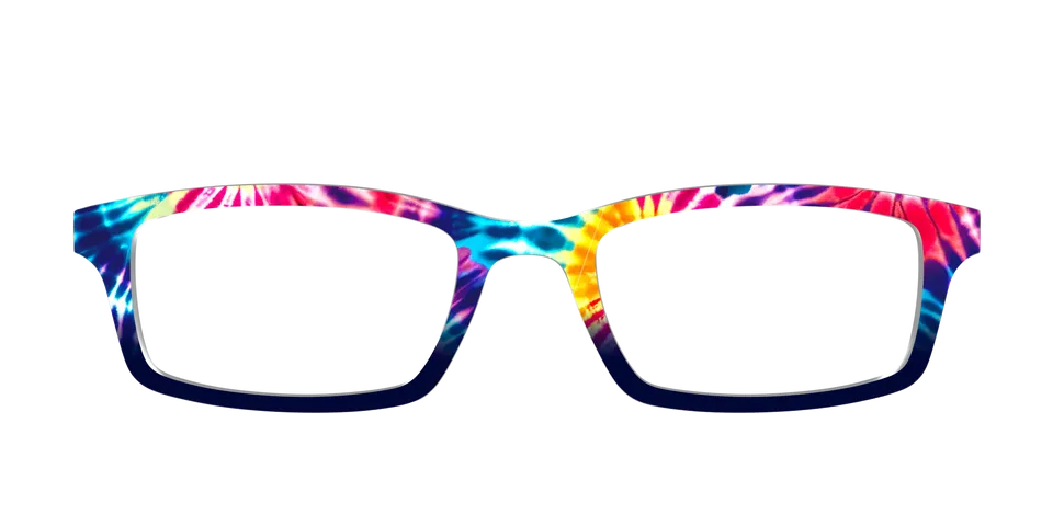Pair Eyewear Design Funky Tie-Dye top occhiali multicolore