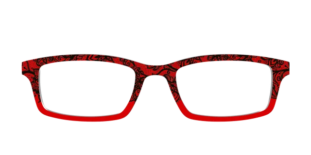 Pair Eyewear Design Tops Blood Red Lace Split top magnetico rosso