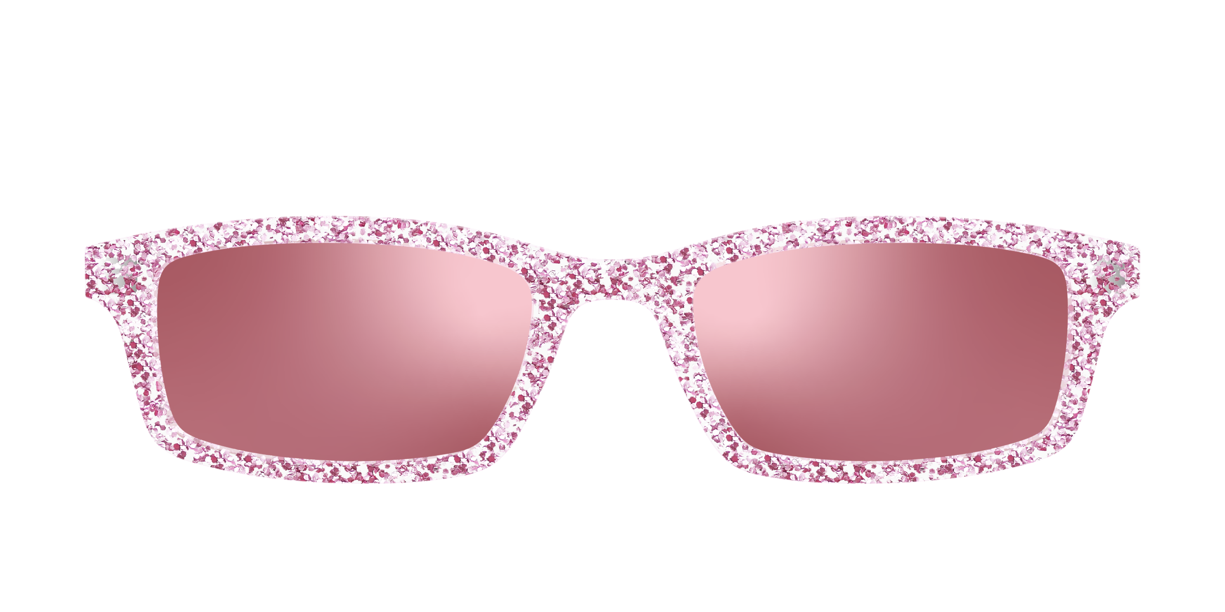 Pair Eyewear Sun Tops Rose Gold Sparkle clip sole 147