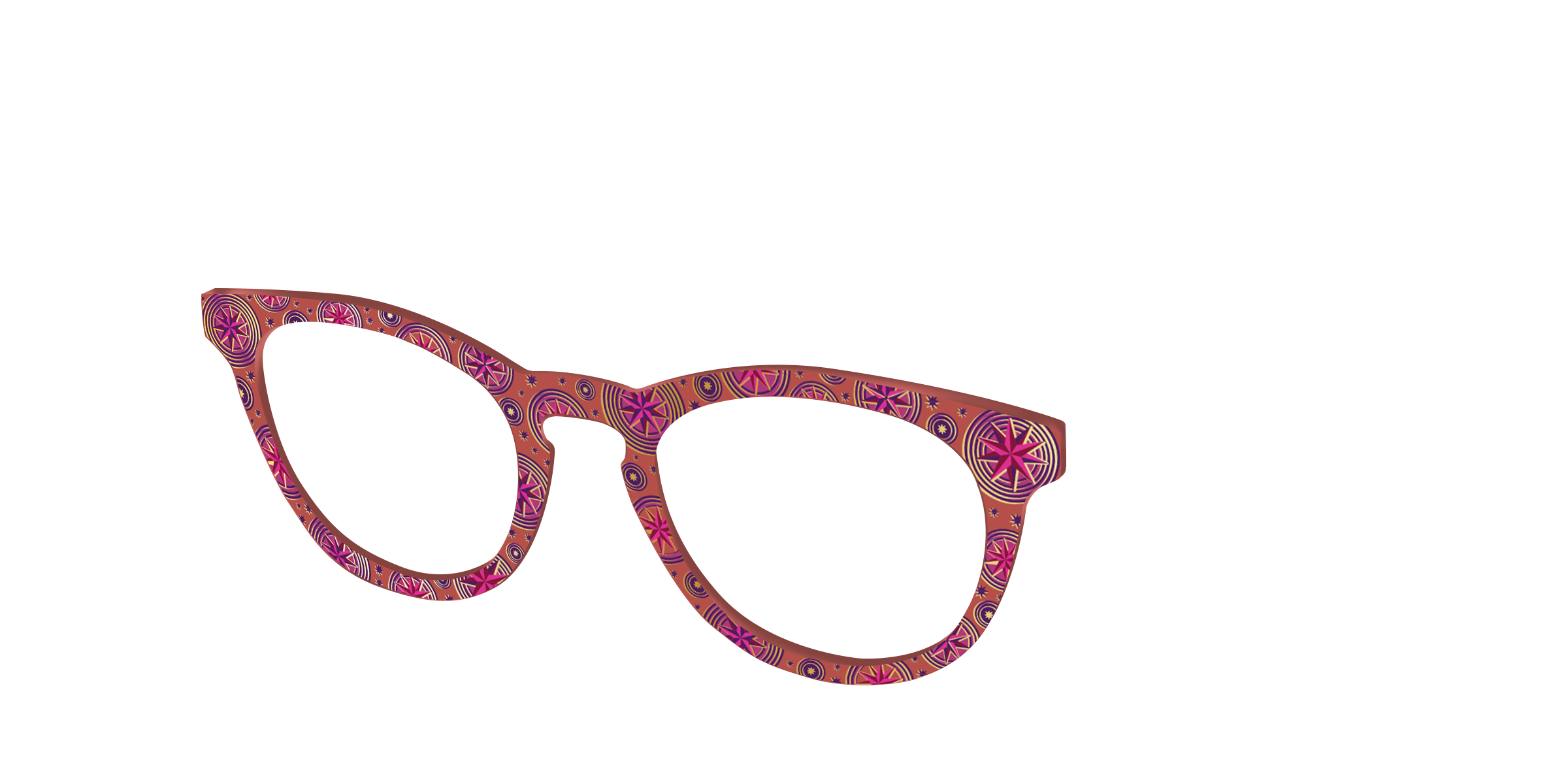 Pair Eyewear Collabs Luna Lovegood top occhiali oro