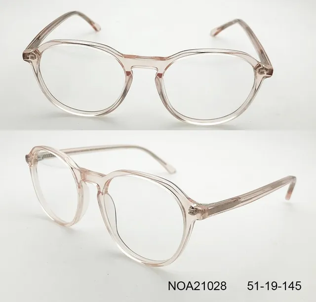 Ouyuan NOA21028 montatura vista donna acetato rosa 51-19-145