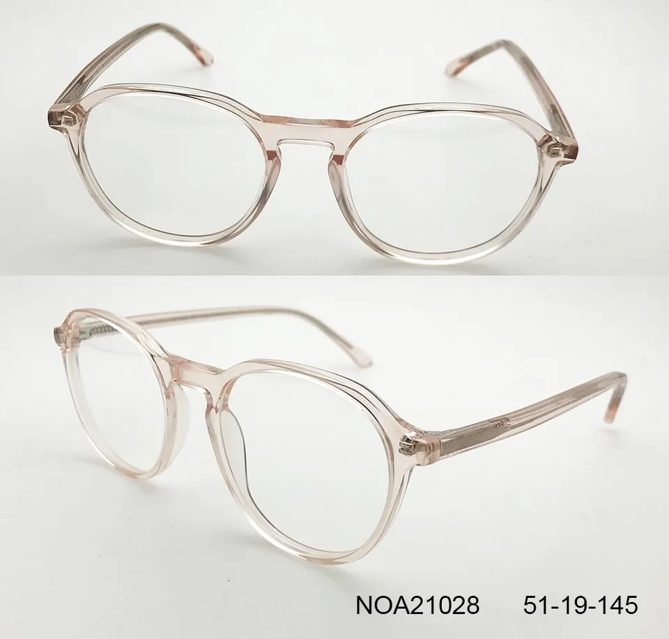 Ouyuan NOA21028 montatura vista donna acetato rosa 51-19-145
