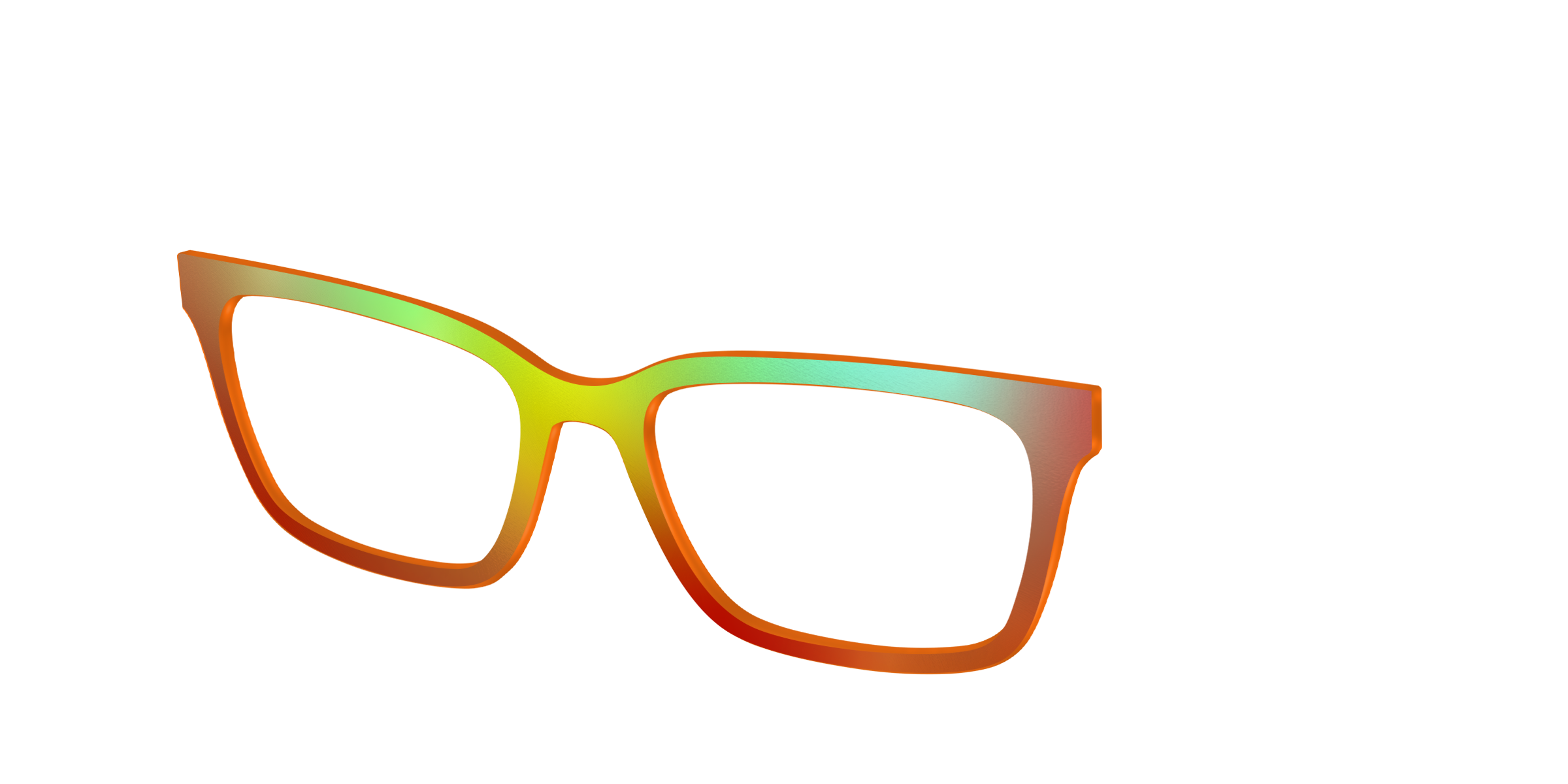 Pair Eyewear Solid Tops Apricot Ombre top magnetico arancione