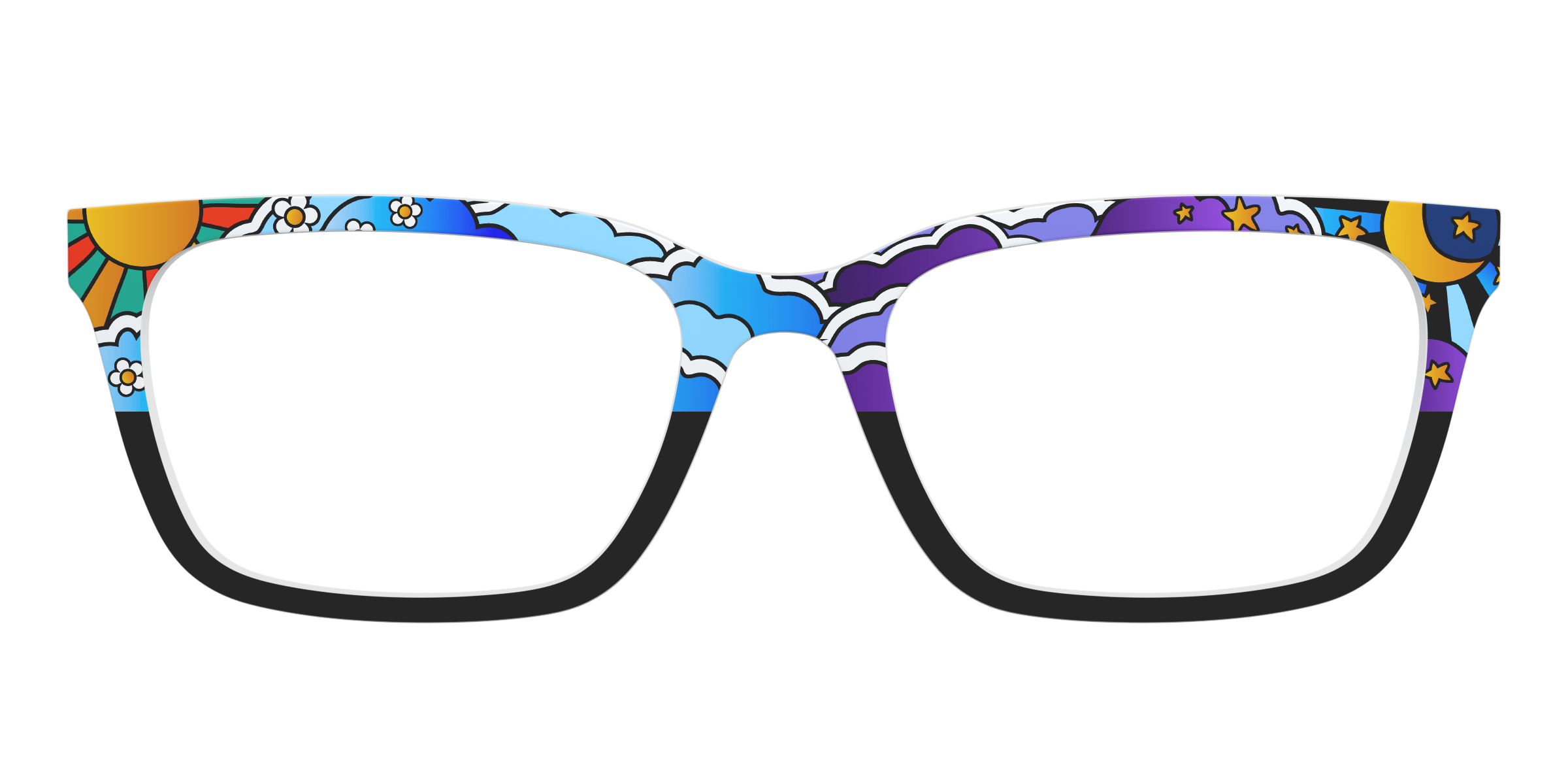 Pair Eyewear Design Tops Far Out Skies top magnetico blu