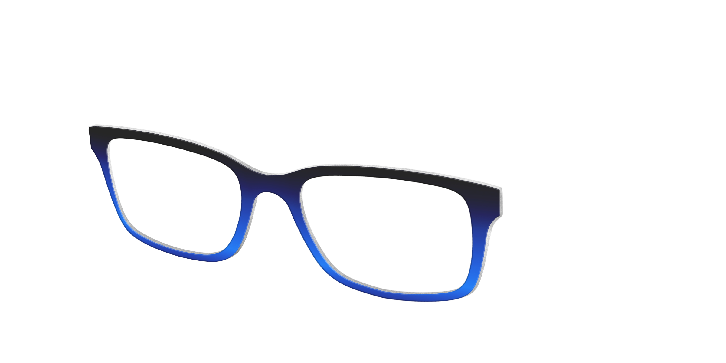 Pair Eyewear Solid Tops Black to Blueberry Gradient top occhiali nero blu