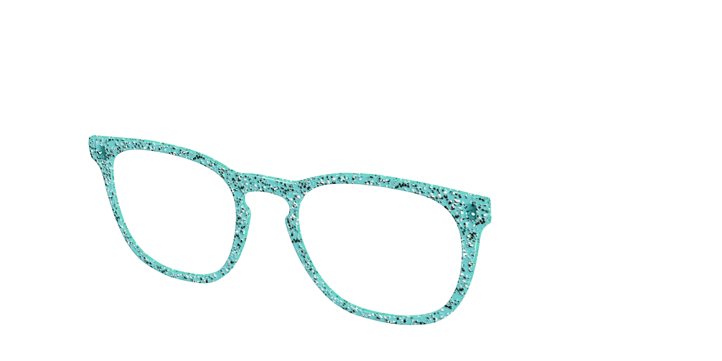 Pair Eyewear Solid Tops Mint Sparkle cover occhiali verde glitter