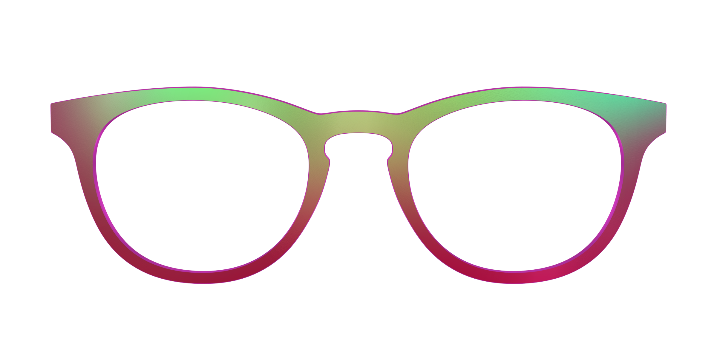 Pair Eyewear Solid Tops Guava Ombre cover occhiali rosa sfumato
