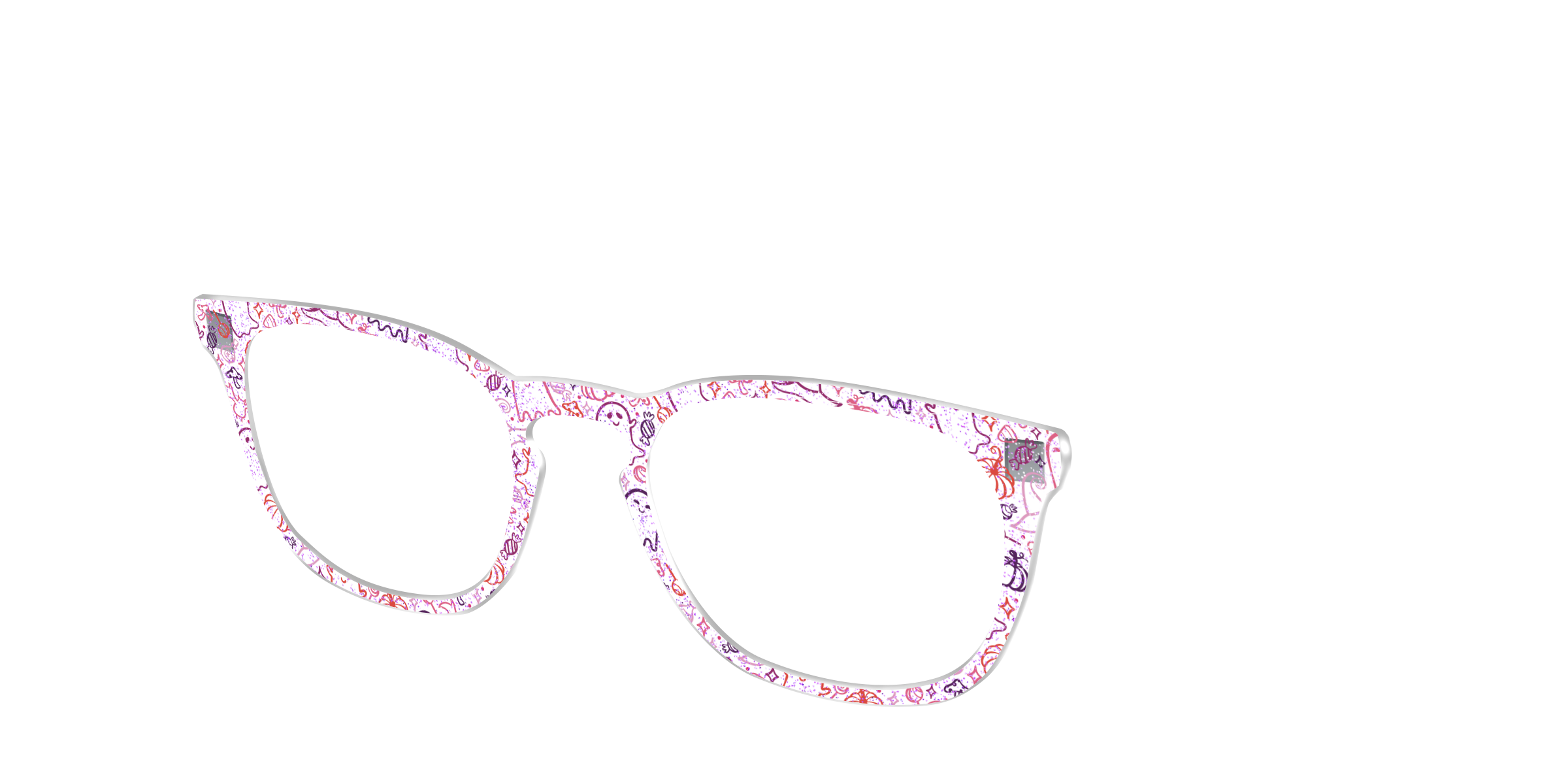 Pair Eyewear Frightfully Fun Doodles top Crystal