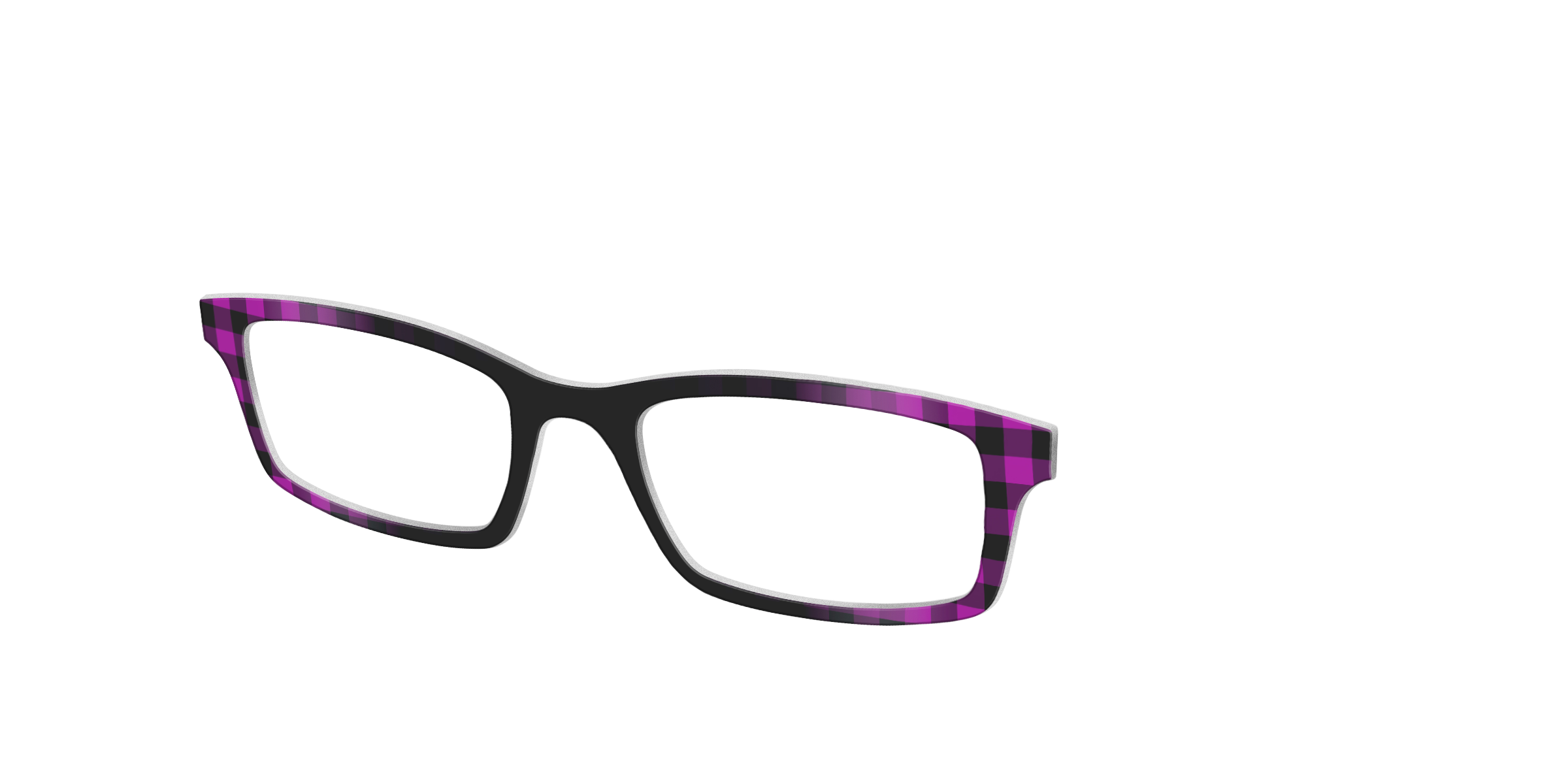 Pair Eyewear Solid Tops Reimagined Plaid top magnetico