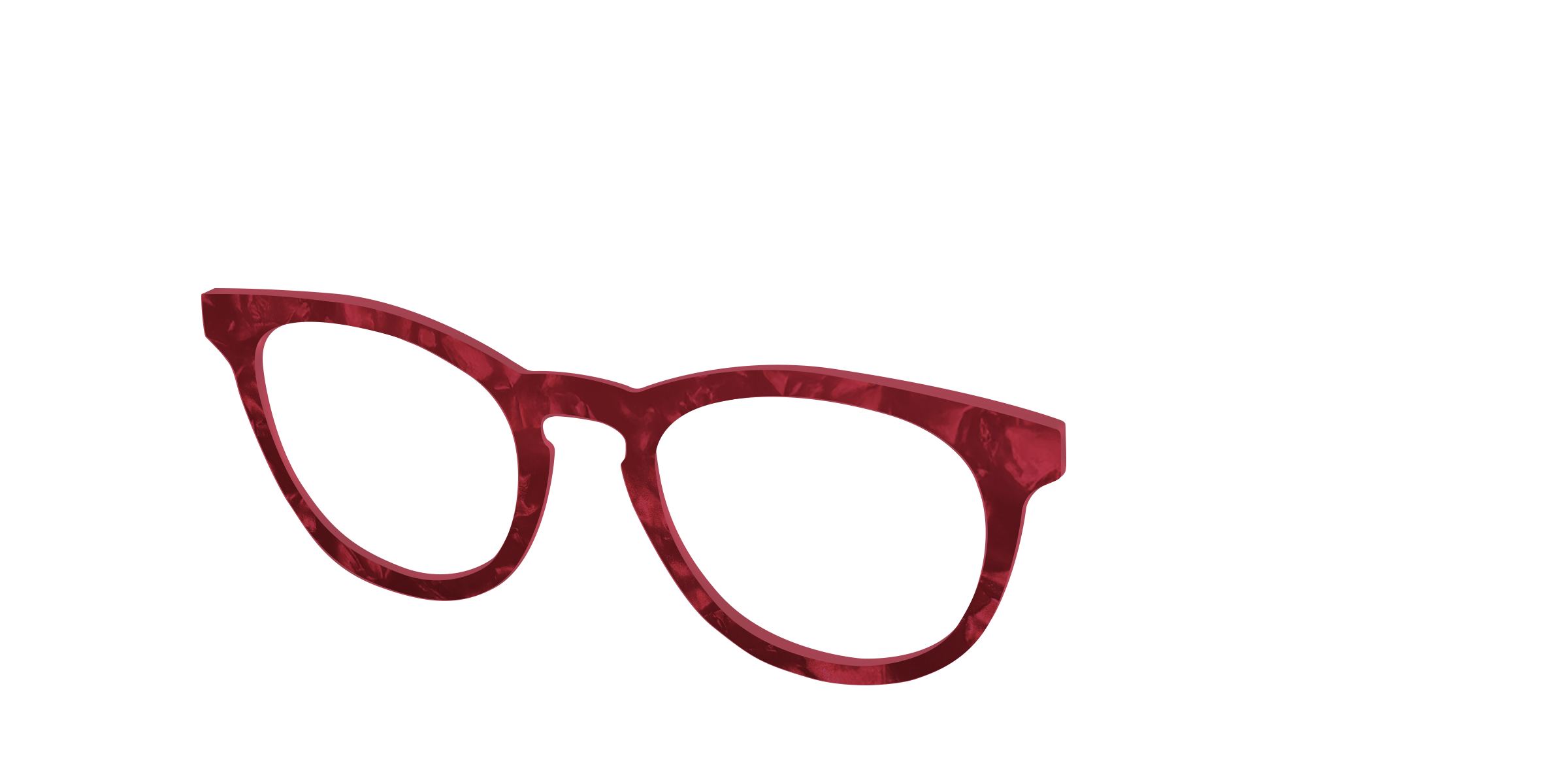 Pair Eyewear Design Ruby Pearl Marble top occhiali Cedro