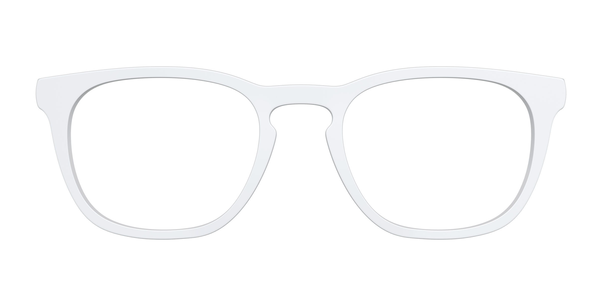 Pair Eyewear Solid Tops The White top bianco tinta unita