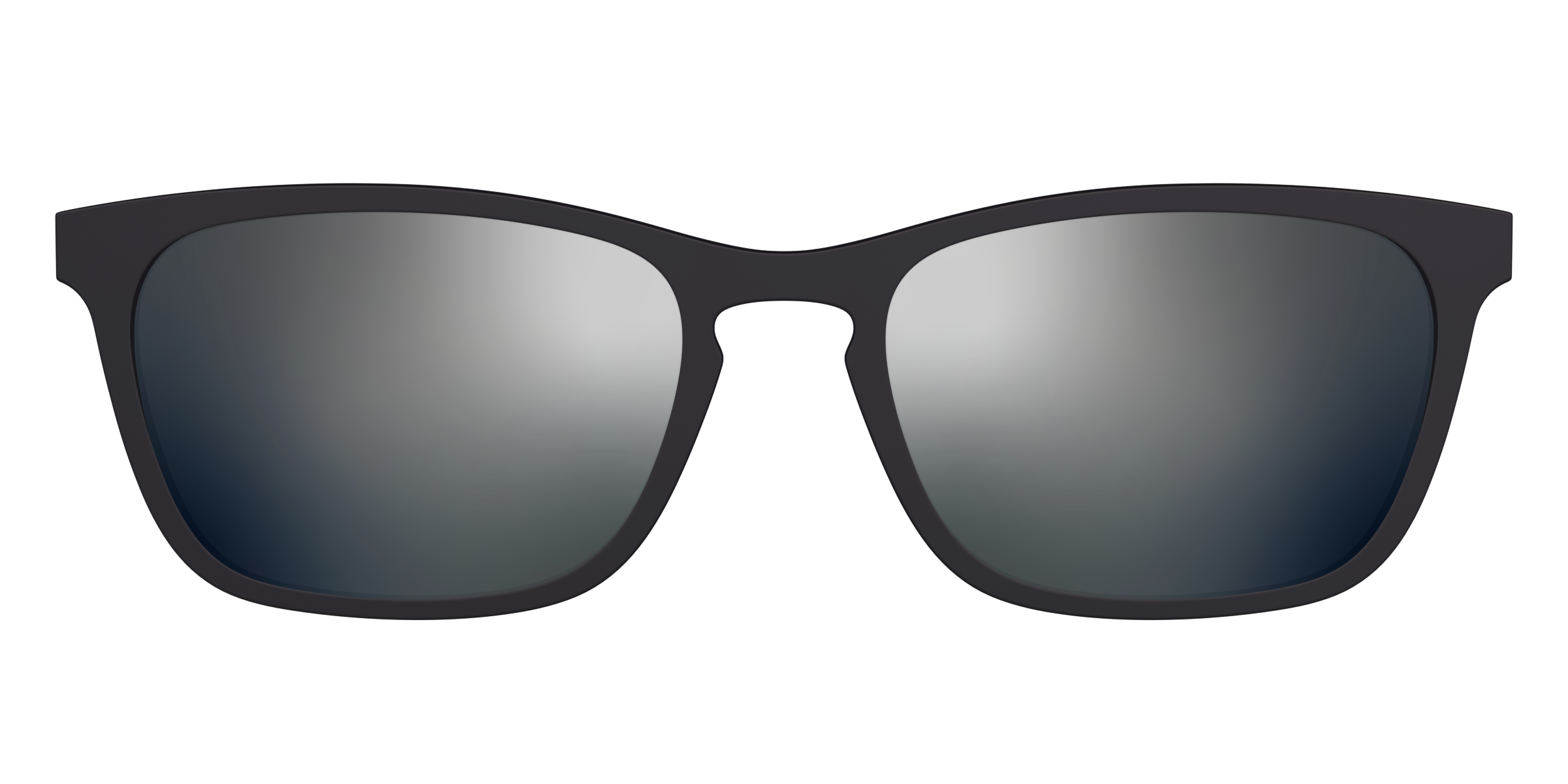 Pair Eyewear Sun Tops Silver Reflective clip sole polarizzata