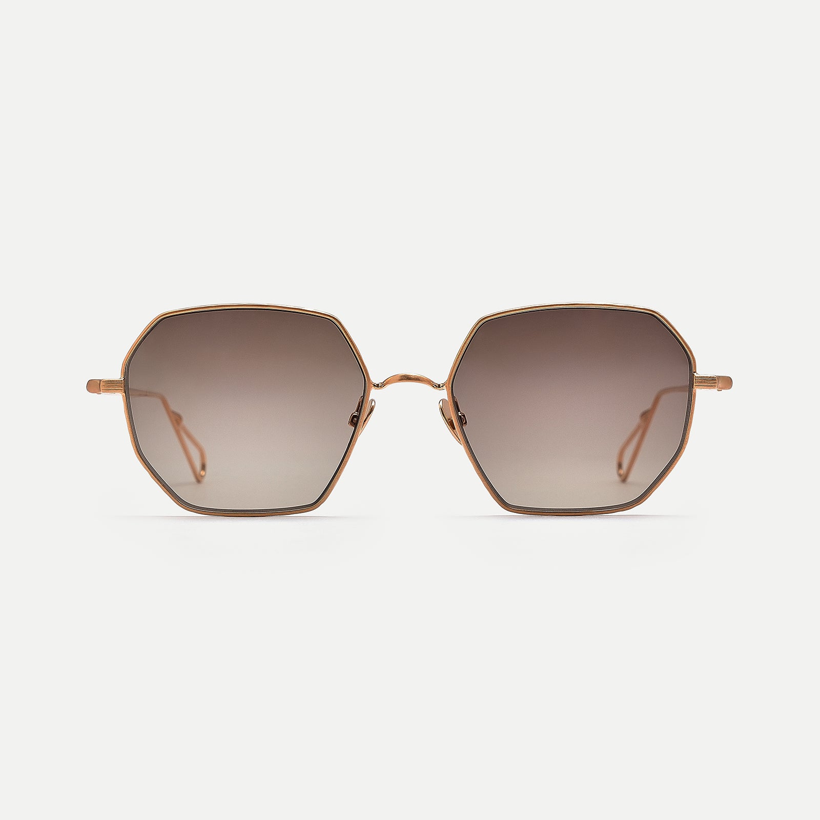 AHLEM Réaumur occhiali da sole Champagne Green Gradient