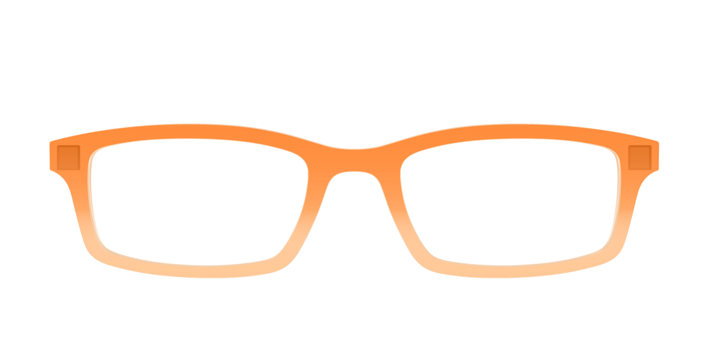 Pair Eyewear Design Tops Tangerine Creamsicle top arancione