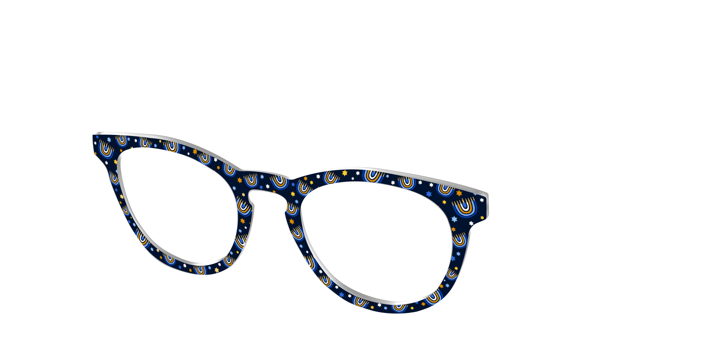 Pair Eyewear Design Tops Hanukkah Menorahs top per occhiali festa