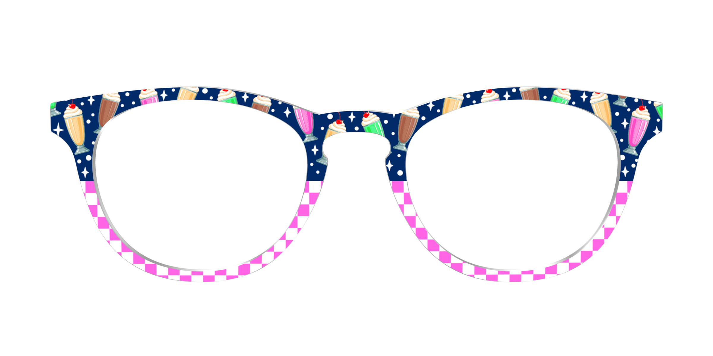 Pair Eyewear Design Tops Ice Cream Social Split top rosa