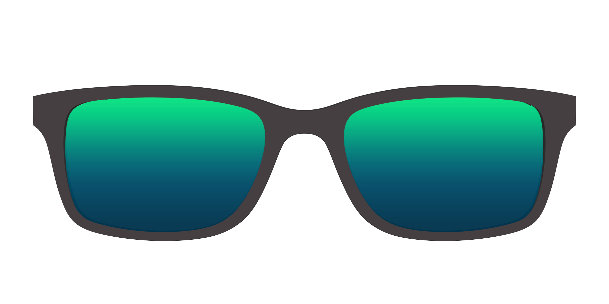 Pair Eyewear Sun Tops Green Reflective clip sole polarizzata 050
