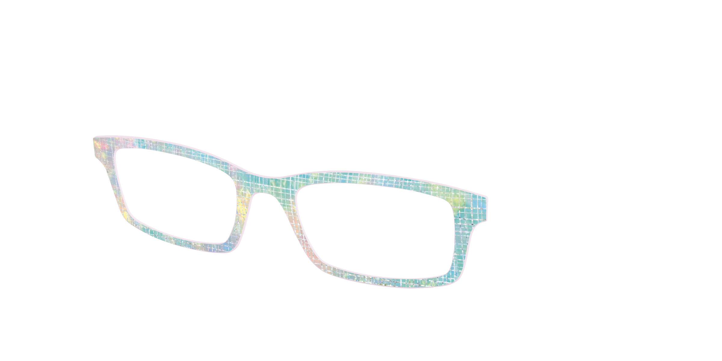 Pair Eyewear Design Tops Pastel Gradient olografico
