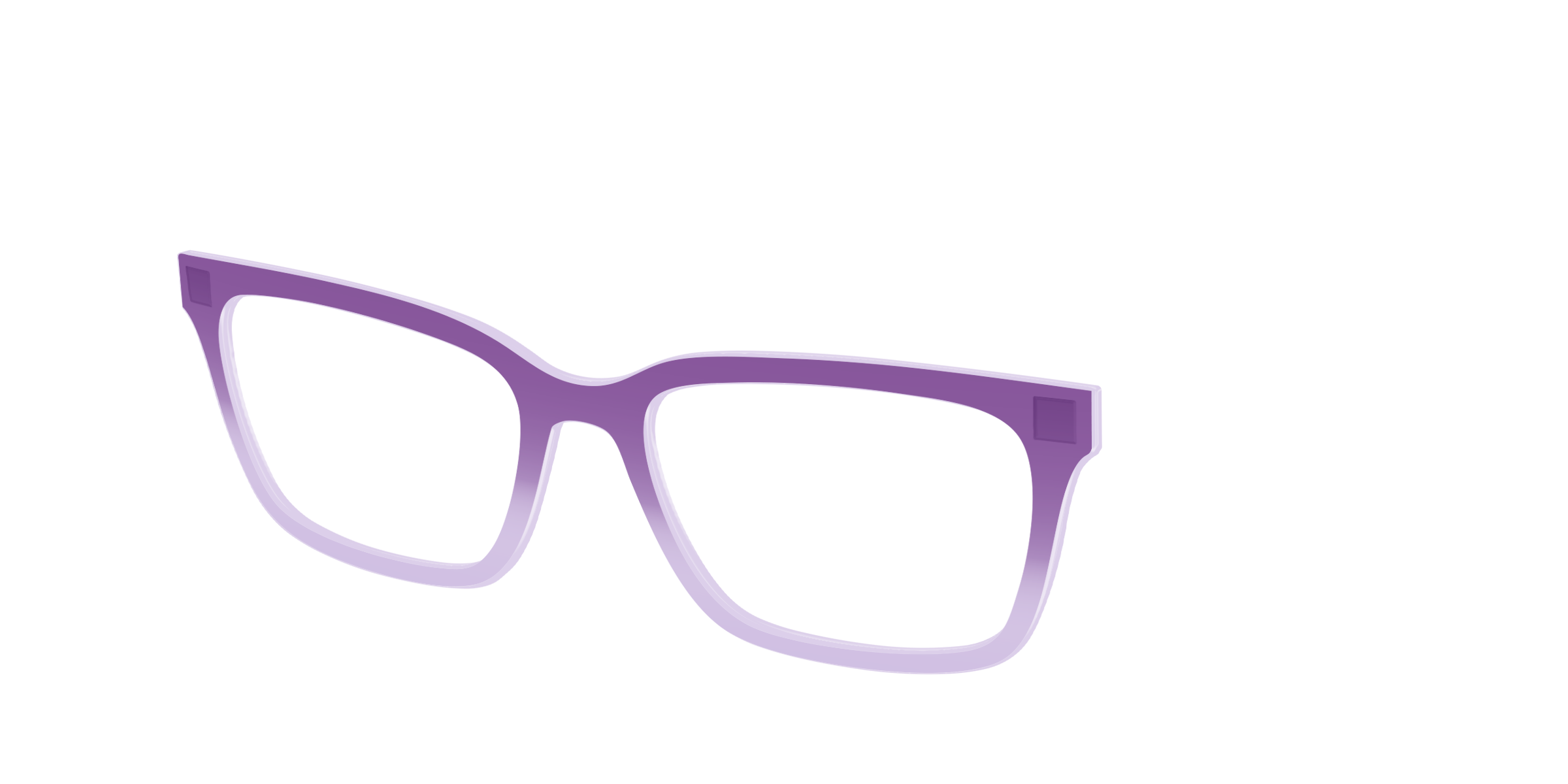 Pair Eyewear Solid Tops The Plum to Lilac Gradient Crystal top