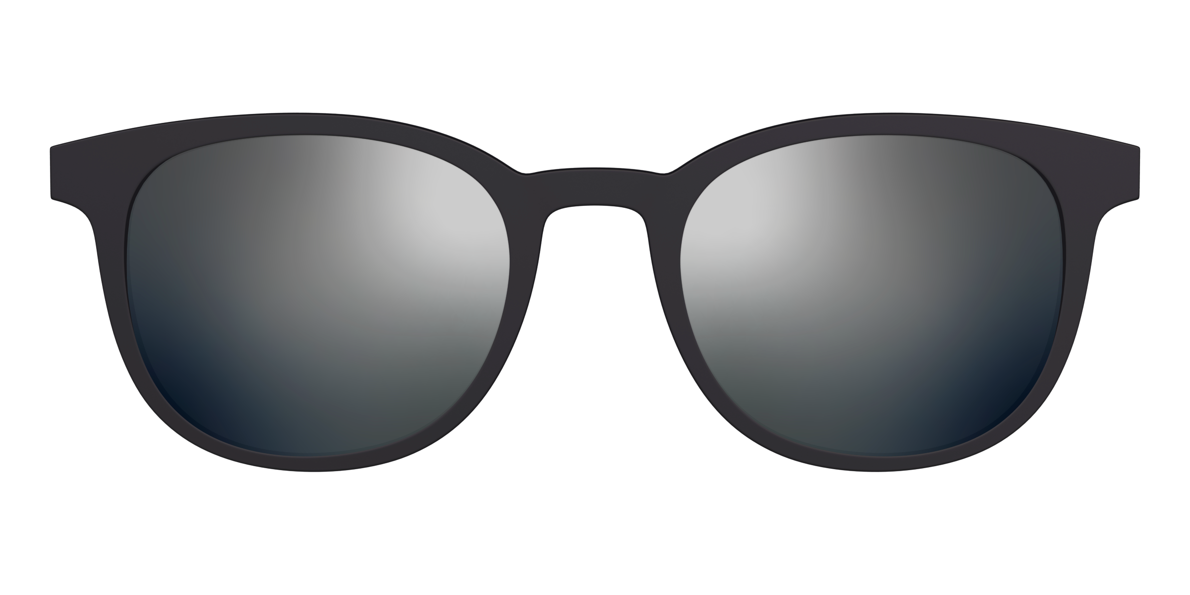 Pair Eyewear Sun Tops Silver Reflective clip sole polarizzata